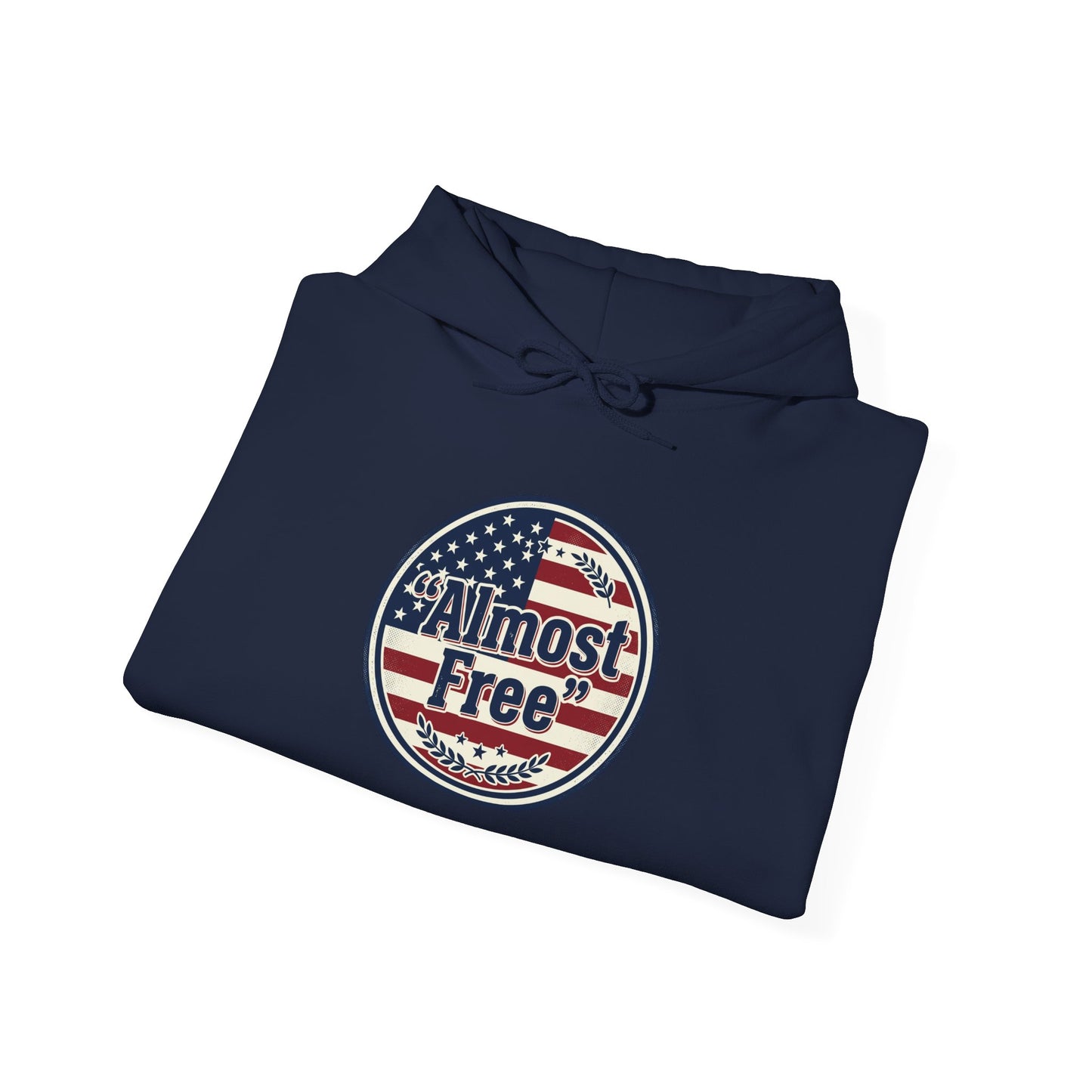 Almost Free Patriotic Hoodie | faith-based July 4th, vintage Americana