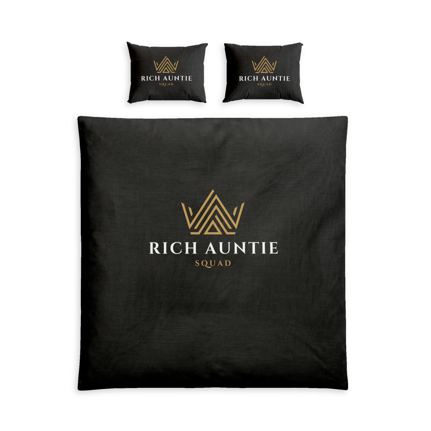 Duvet Cover Set - "Rich Auntie Squad" Luxury Cotton Bed Set