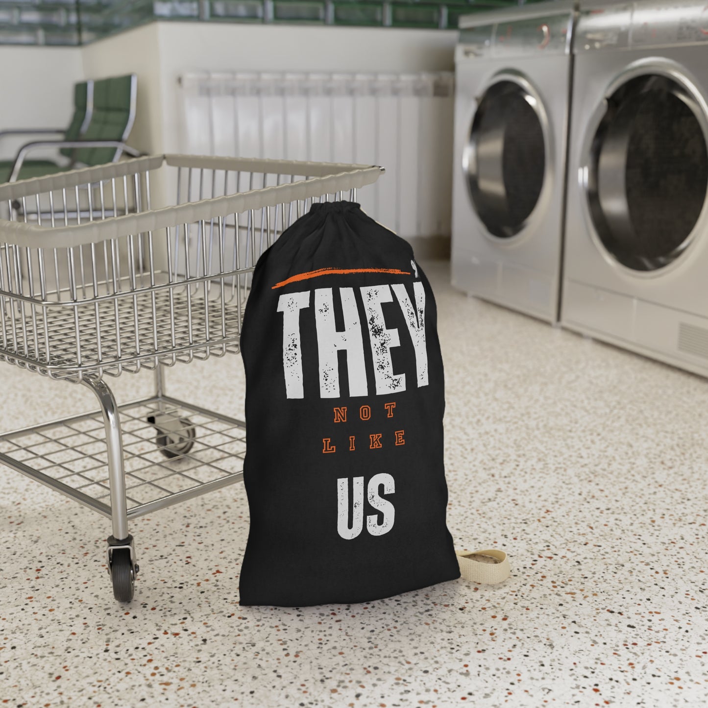 They Not Like US College Laundry Bag - "They Not Like Us" | Stylish Hamper for Home, College, Dorm, Gifts, Laundry Organization