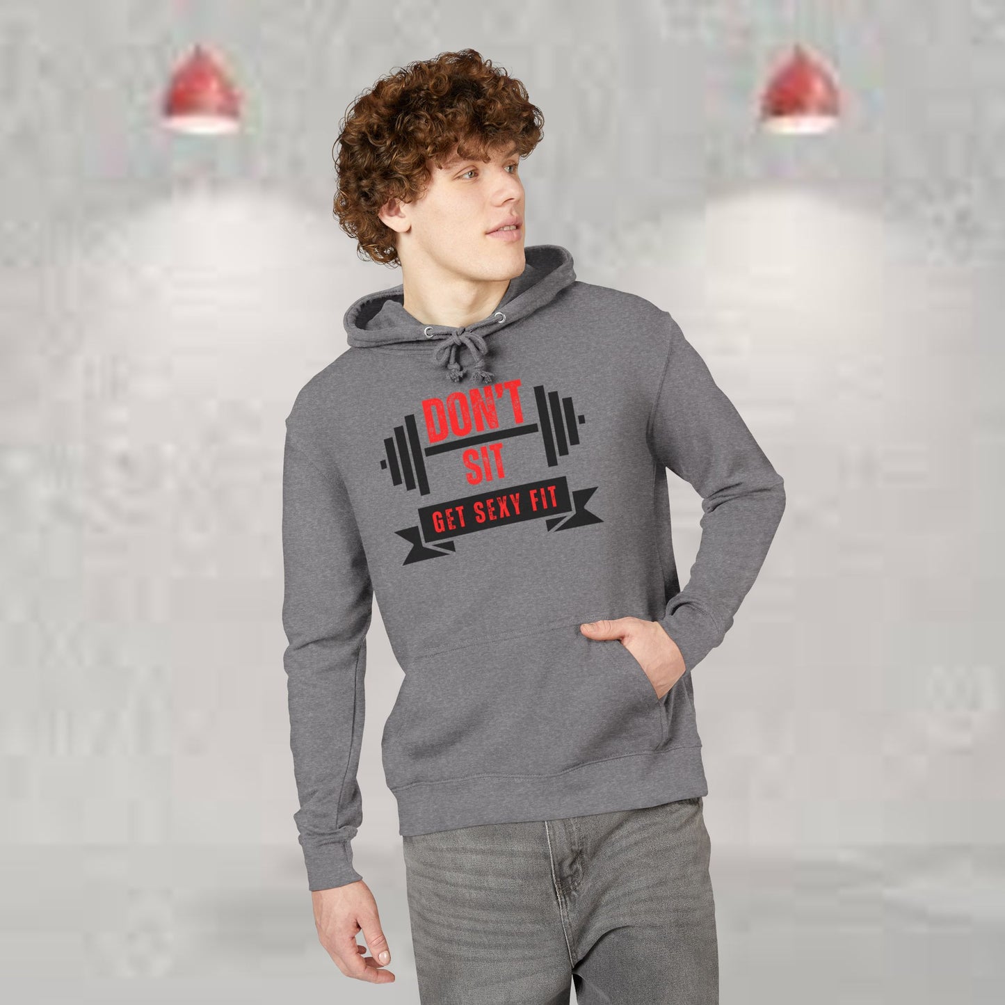 Motivational Fitness Hoodie, Workout Gear, Gym Apparel, Funny Sweatshirt, Activewear Gift, Stylish Unisex Clothing