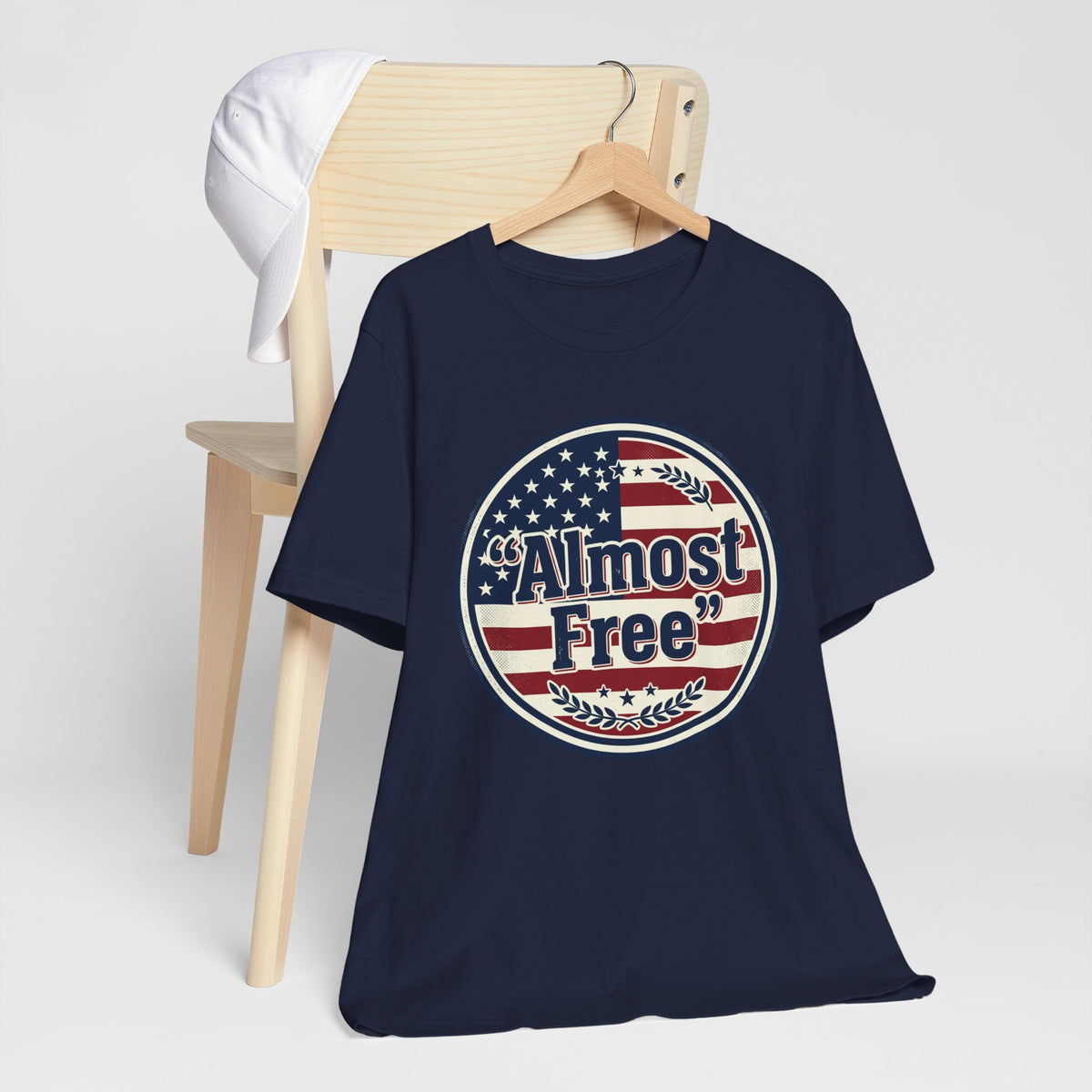 Almost Free Tee | Faith-based Patriotic, Vintage Americana July 4th