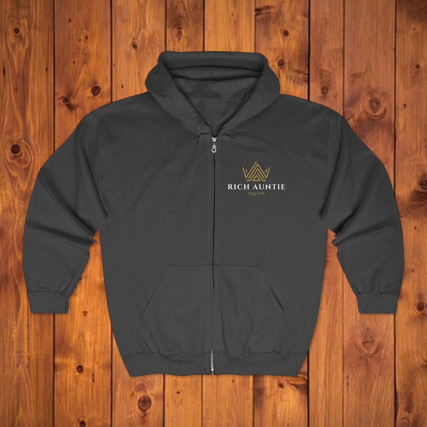 Auntie Squad  Full Zip Hooded Sweatshirt