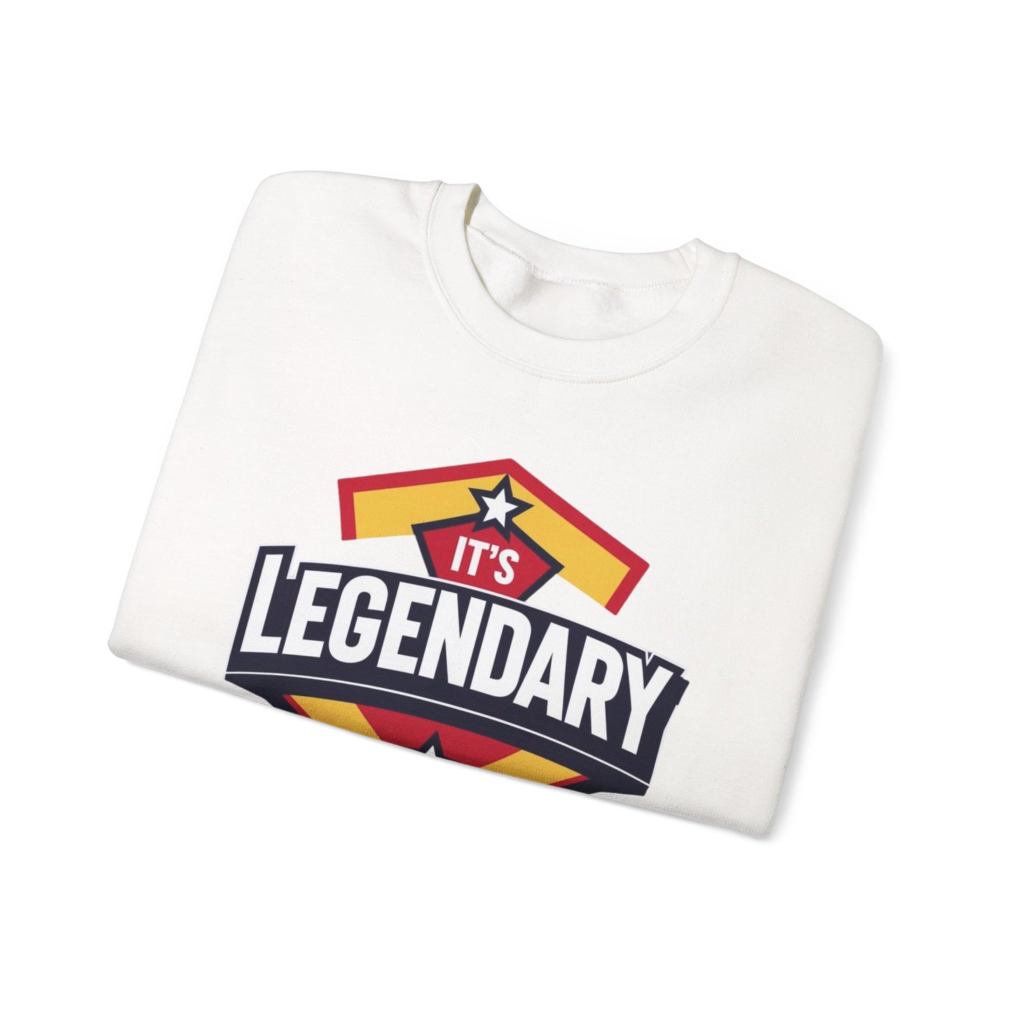 Legendary Crewneck Sweatshirt, Cozy Unisex Sweater, Gift for Him/Her, Casual Tee, Perfect for Sports, Birthday & Everyday Wear