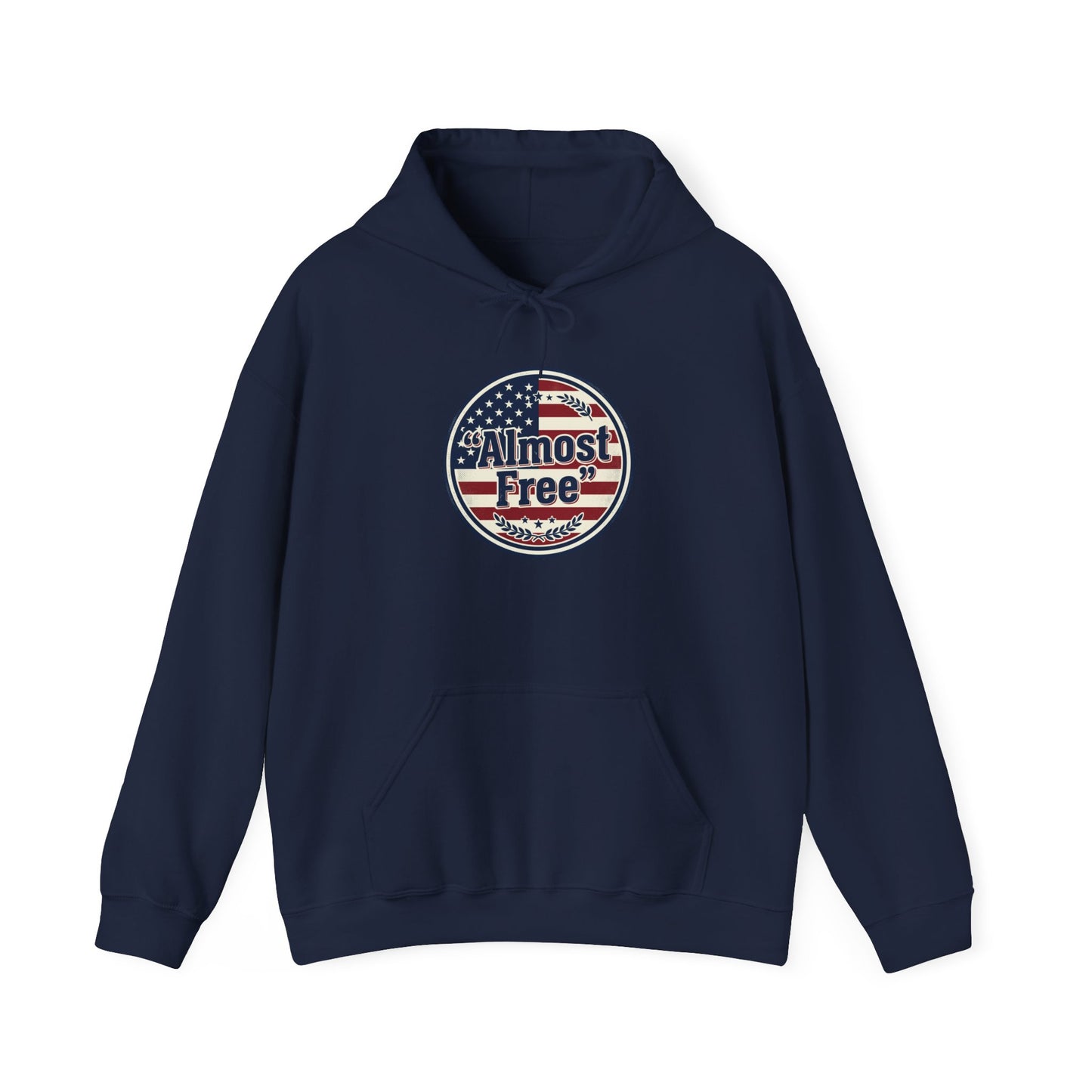 Almost Free Patriotic Hoodie | faith-based July 4th, vintage Americana