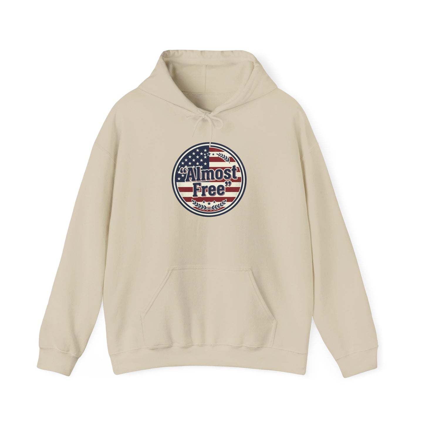 Almost Free Patriotic Hoodie | faith-based July 4th, vintage Americana
