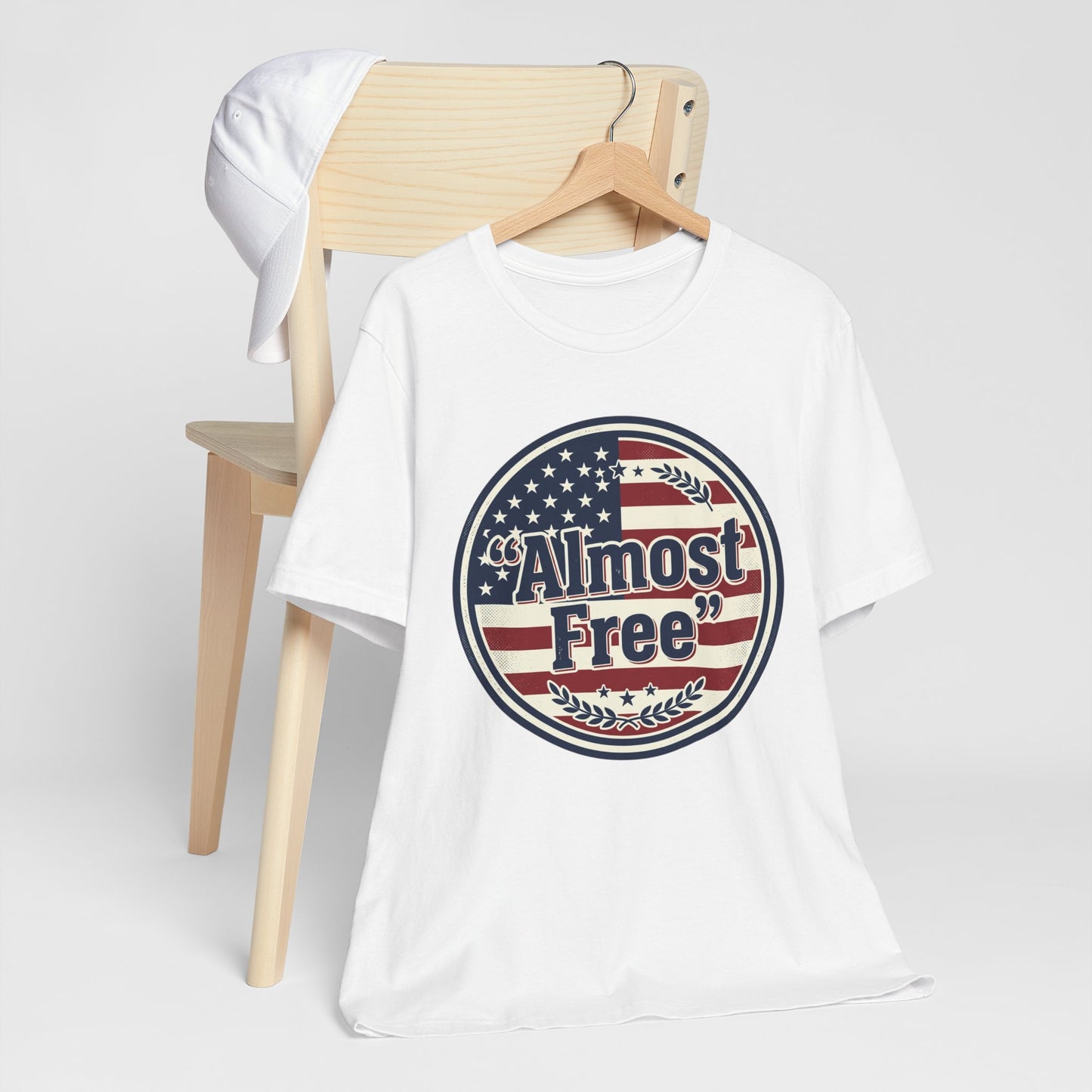 Almost Free Tee | Faith-based Patriotic, Vintage Americana July 4th