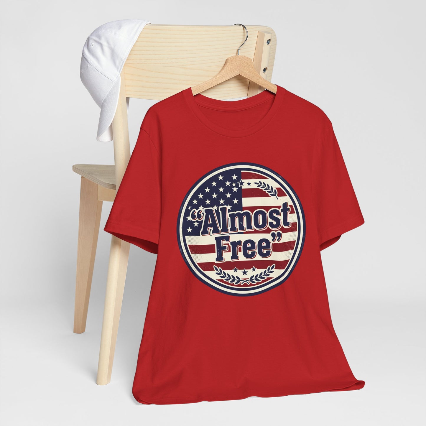 Almost Free Tee | Faith-based Patriotic, Vintage Americana July 4th