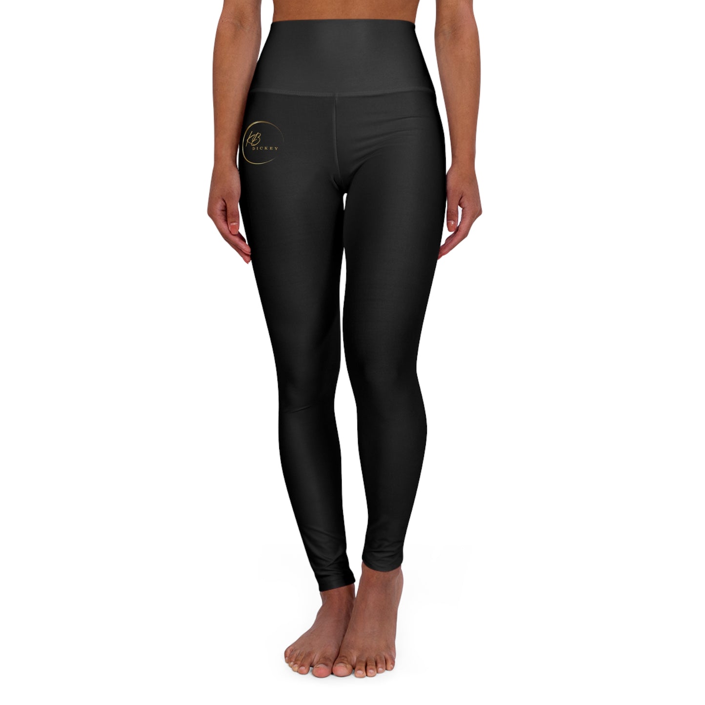 KB Dickey Core Brand - High Waisted Yoga Leggings (AOP)