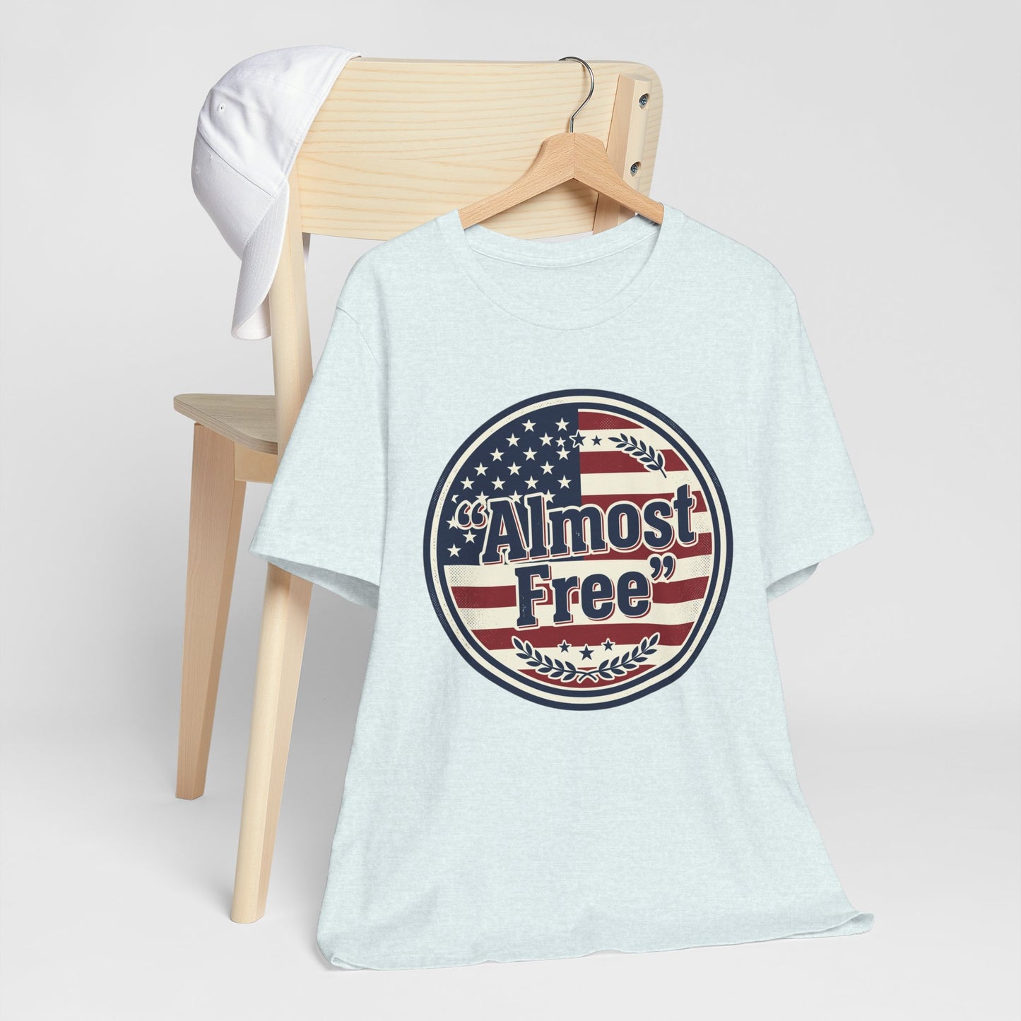 Almost Free Tee | Faith-based Patriotic, Vintage Americana July 4th