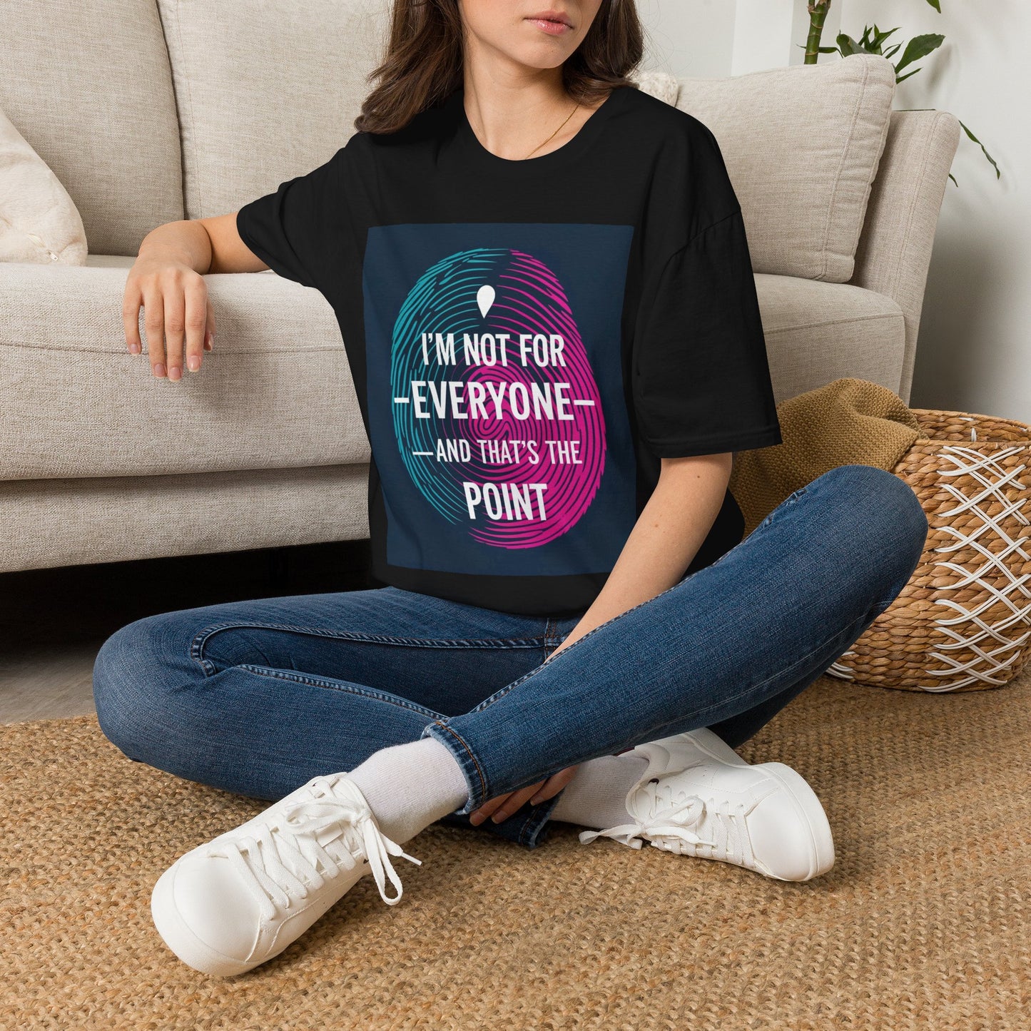 Statement T-Shirt — "I'm Not For Everyone" Graphic Tee