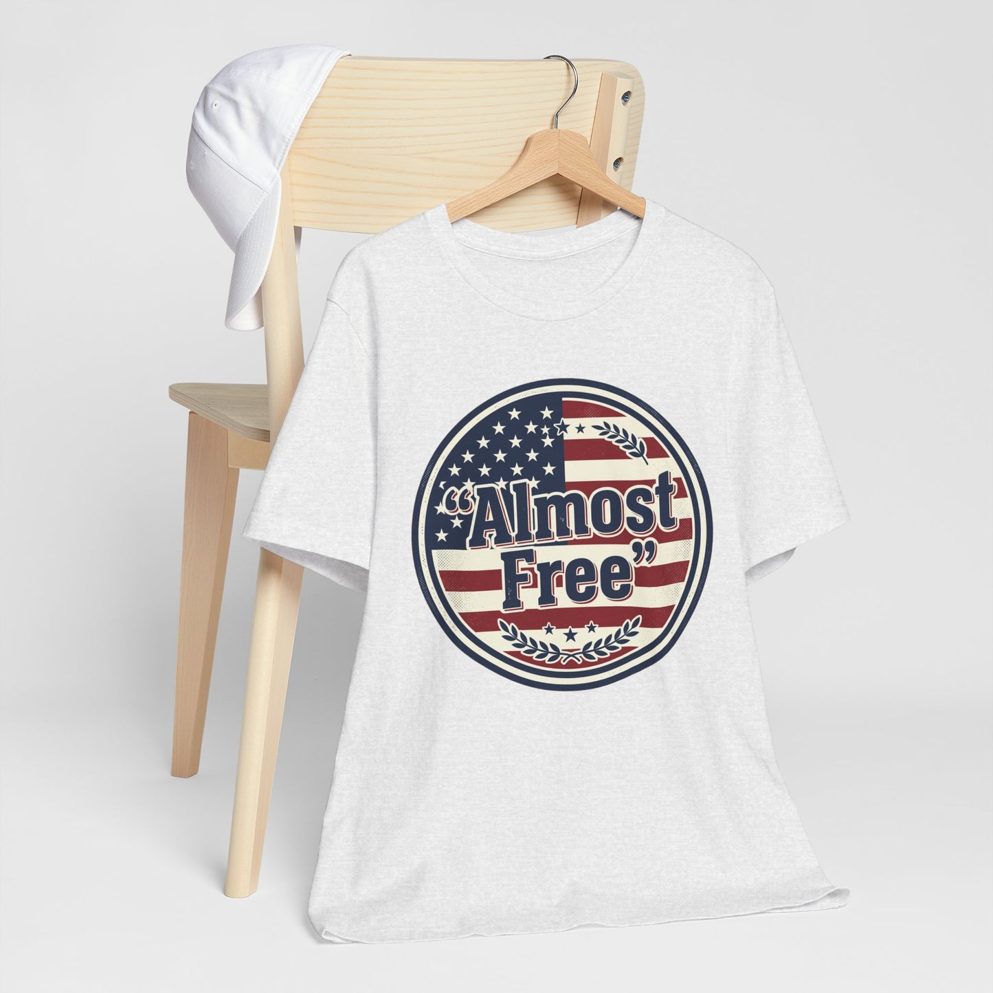 Almost Free Tee | Faith-based Patriotic, Vintage Americana July 4th