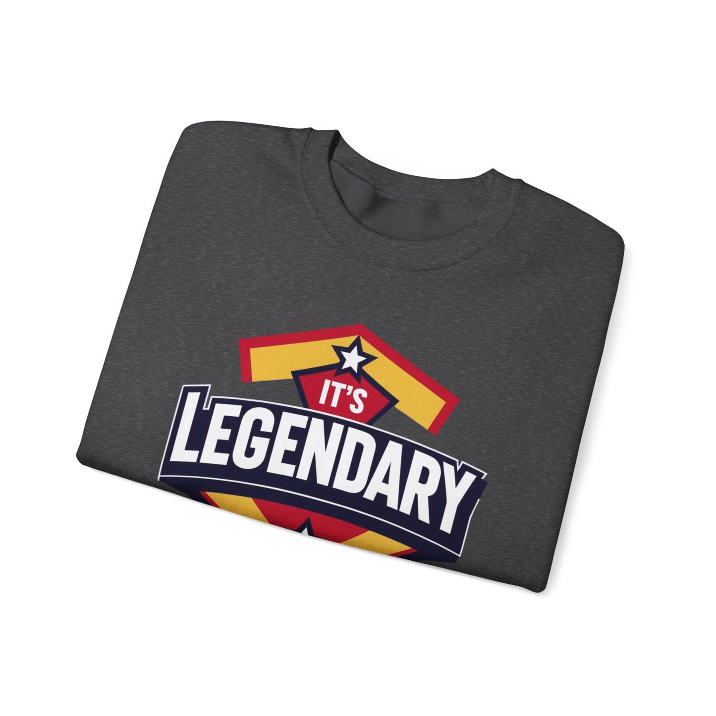 Legendary Crewneck Sweatshirt, Cozy Unisex Sweater, Gift for Him/Her, Casual Tee, Perfect for Sports, Birthday & Everyday Wear