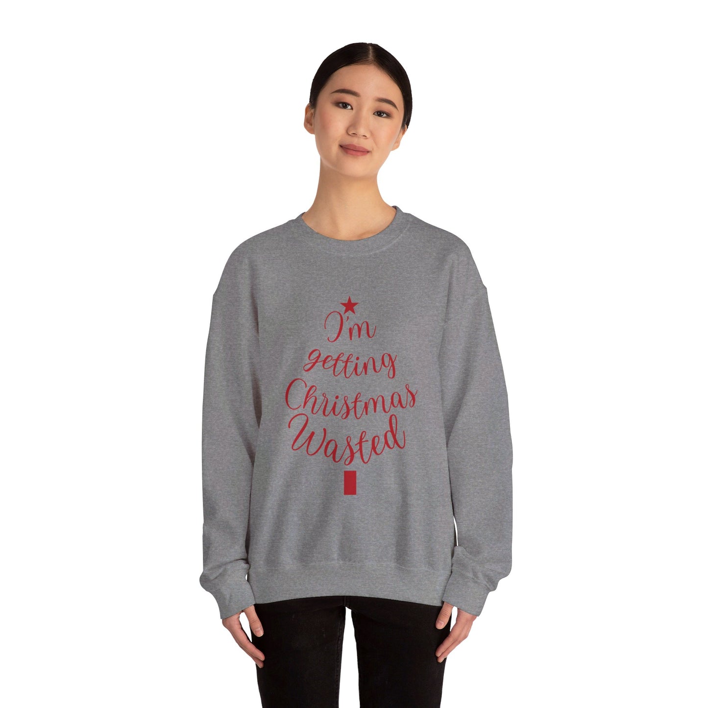 Christmas Wasted -Unisex Heavy Blend™ Crewneck Sweatshirt