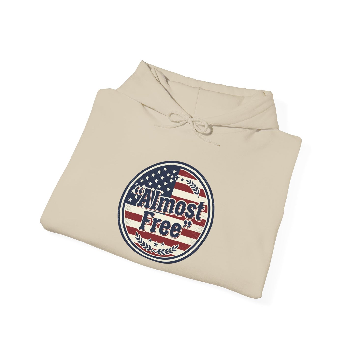 Almost Free Patriotic Hoodie | faith-based July 4th, vintage Americana