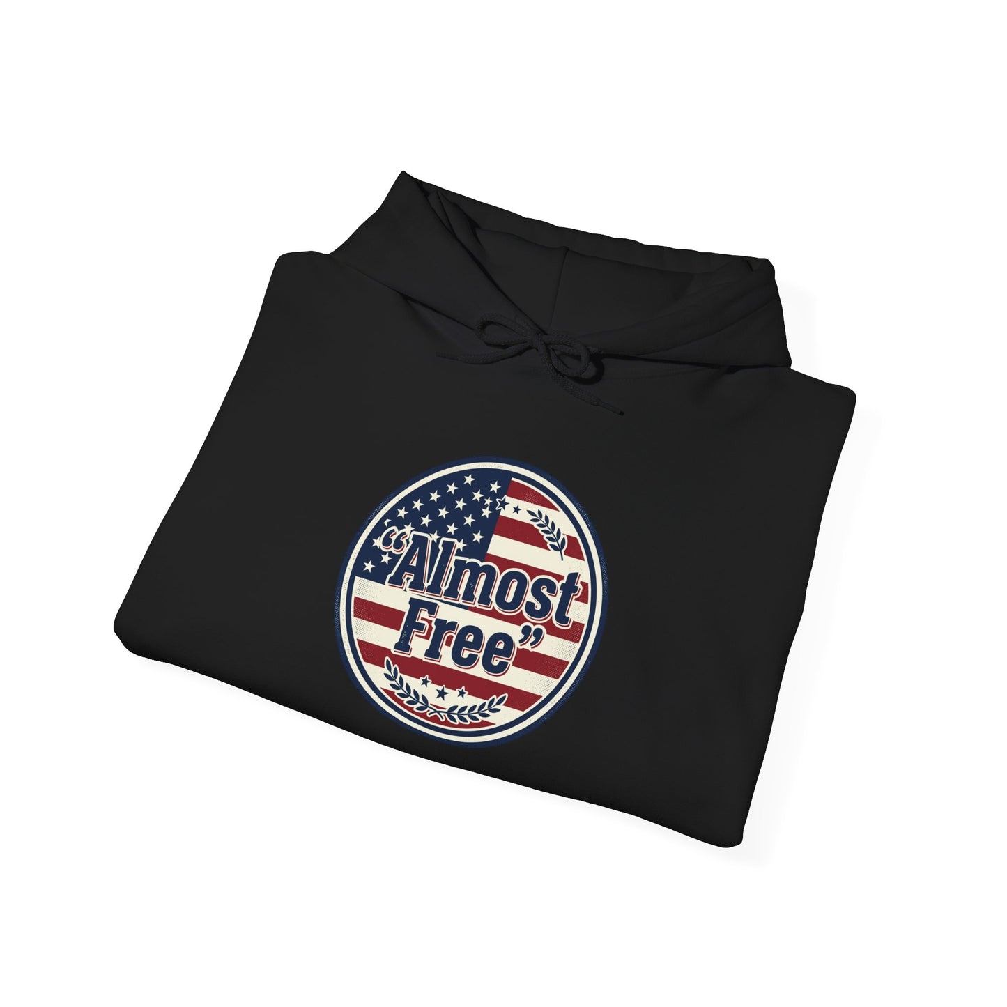 Almost Free Patriotic Hoodie | faith-based July 4th, vintage Americana