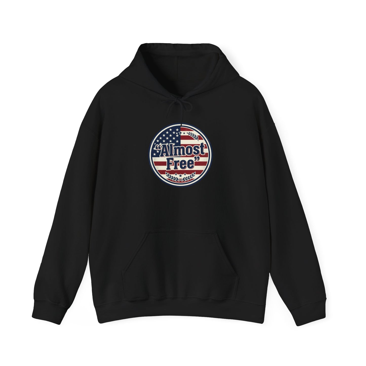 Almost Free Patriotic Hoodie | faith-based July 4th, vintage Americana