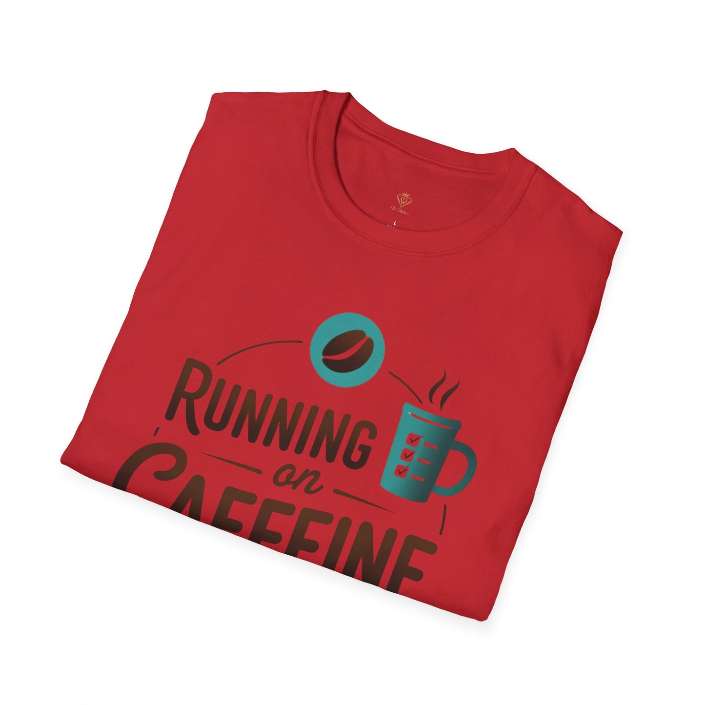 Running on Caffeine and Responsibilities T-Shirt — Funny Coffee Tee for Busy Adults