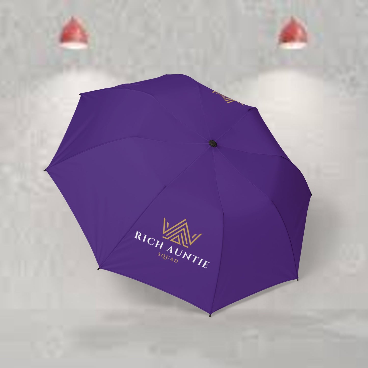 Royal Rich Auntie Squad Semi-Automatic Foldable Umbrella
