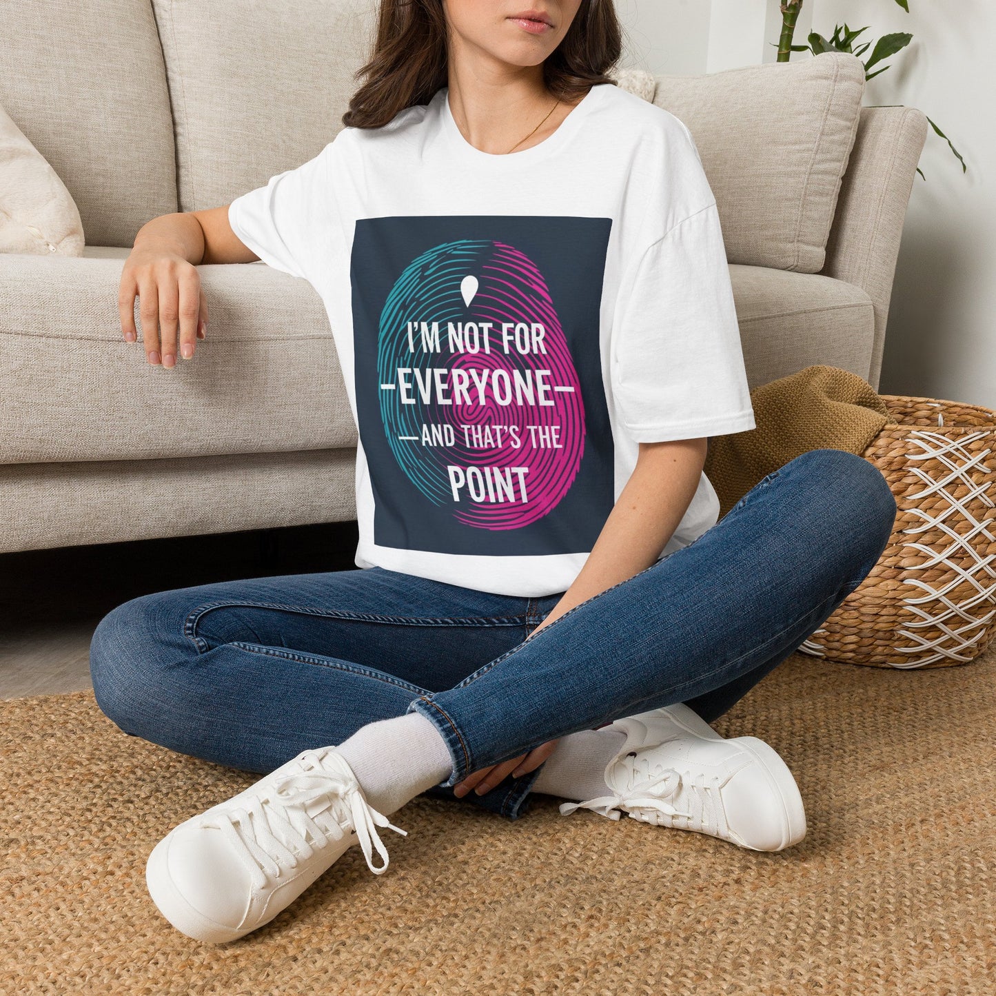 Statement T-Shirt — "I'm Not For Everyone" Graphic Tee