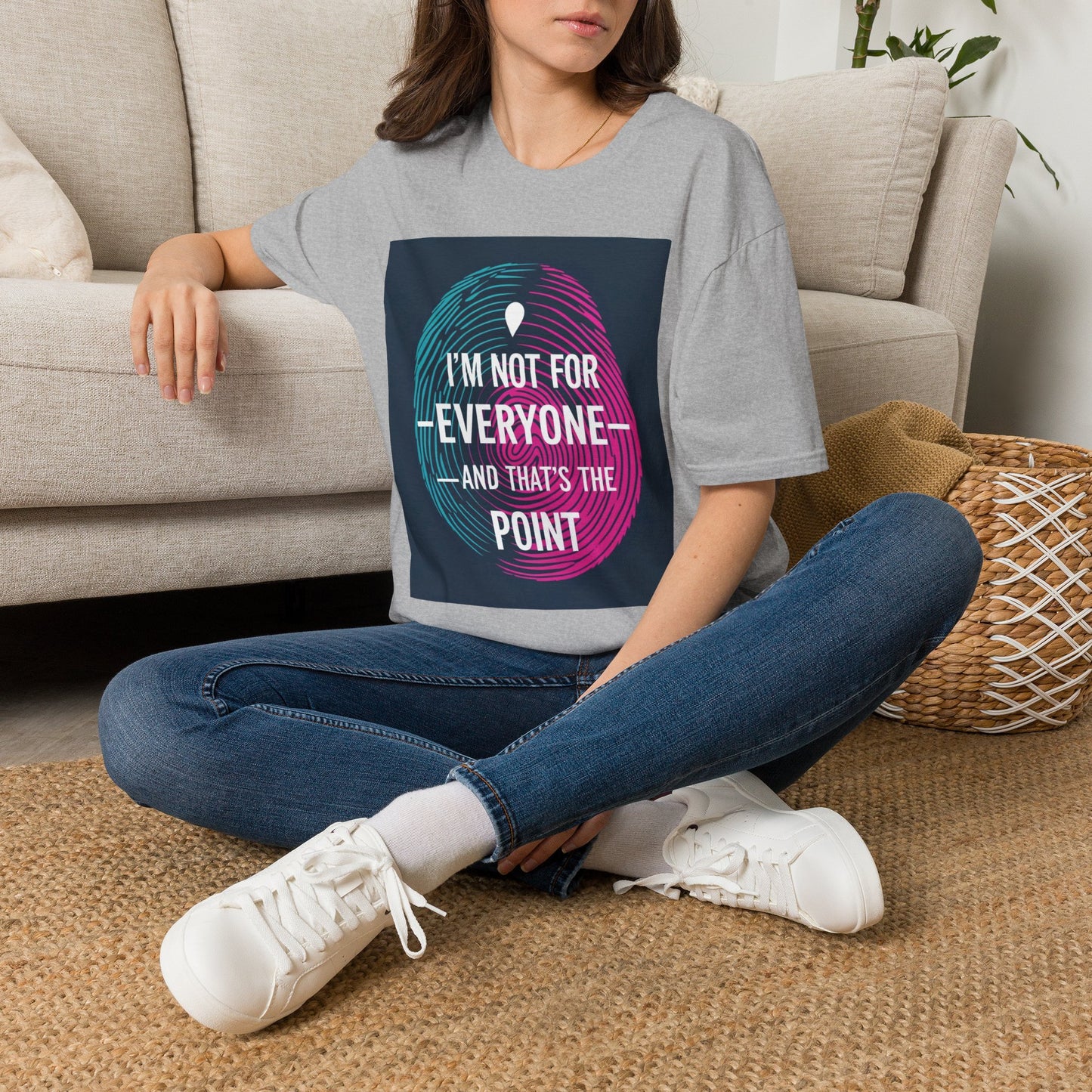 Statement T-Shirt — "I'm Not For Everyone" Graphic Tee