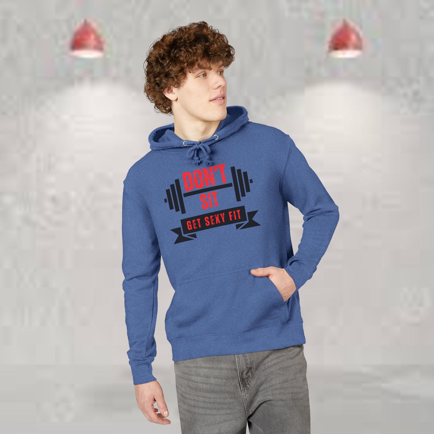 Motivational Fitness Hoodie, Workout Gear, Gym Apparel, Funny Sweatshirt, Activewear Gift, Stylish Unisex Clothing