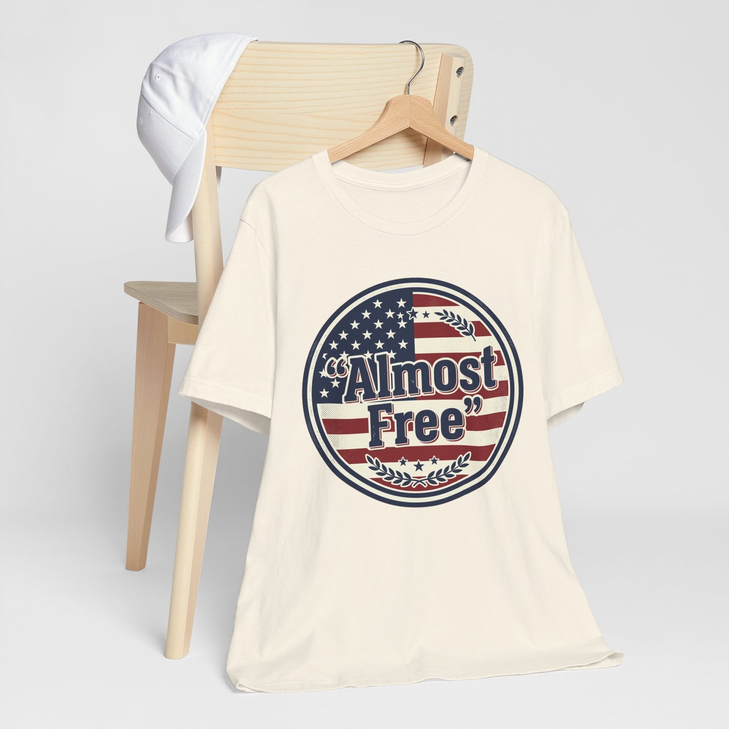 Almost Free Tee | Faith-based Patriotic, Vintage Americana July 4th