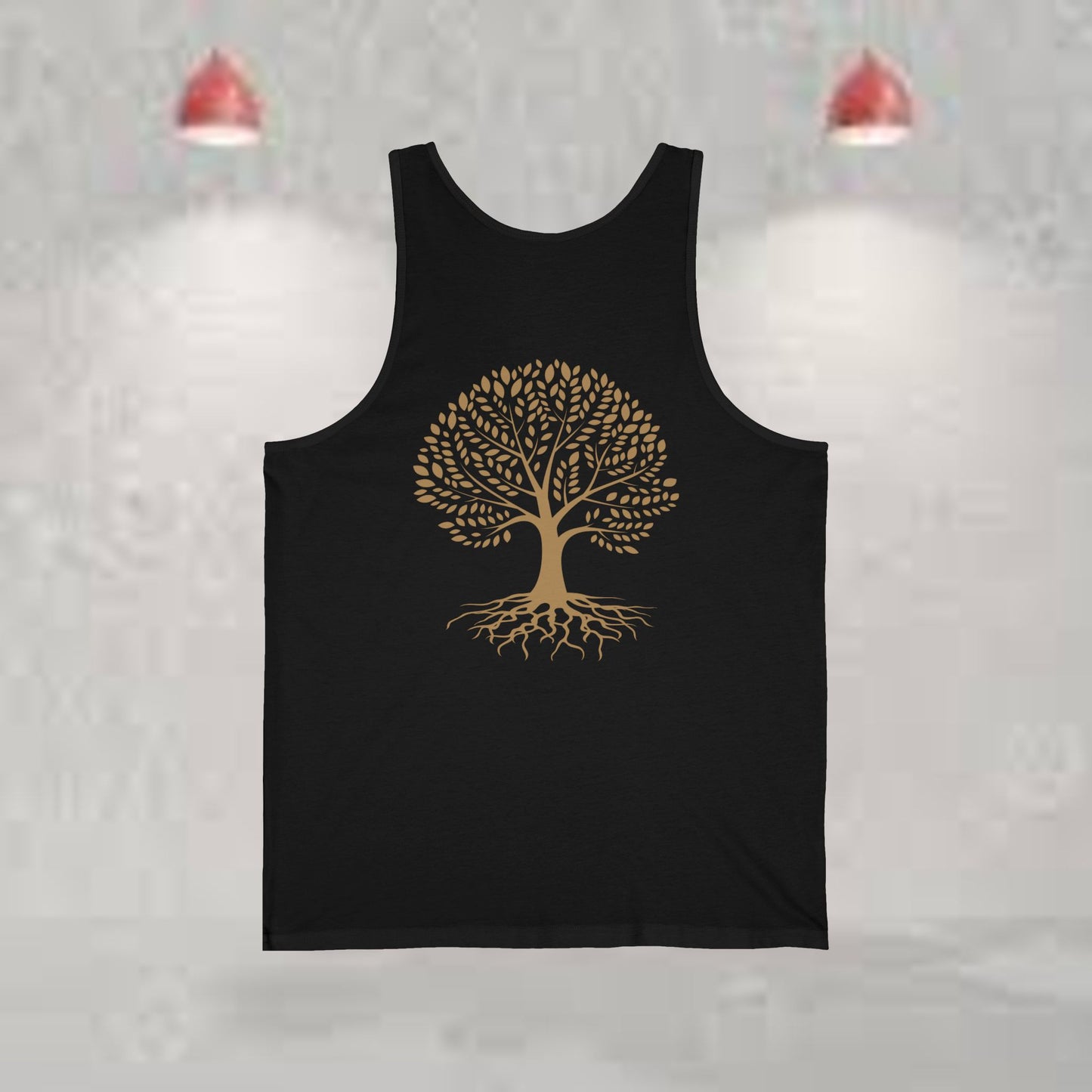 50 Years Lomax Family Reunion Unisex Jersey Tank with Tree Design