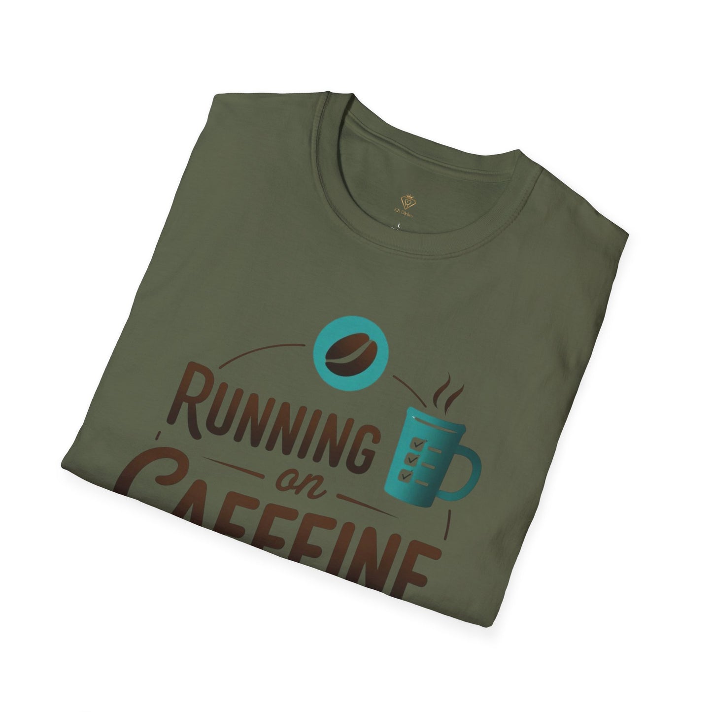Running on Caffeine and Responsibilities T-Shirt — Funny Coffee Tee for Busy Adults