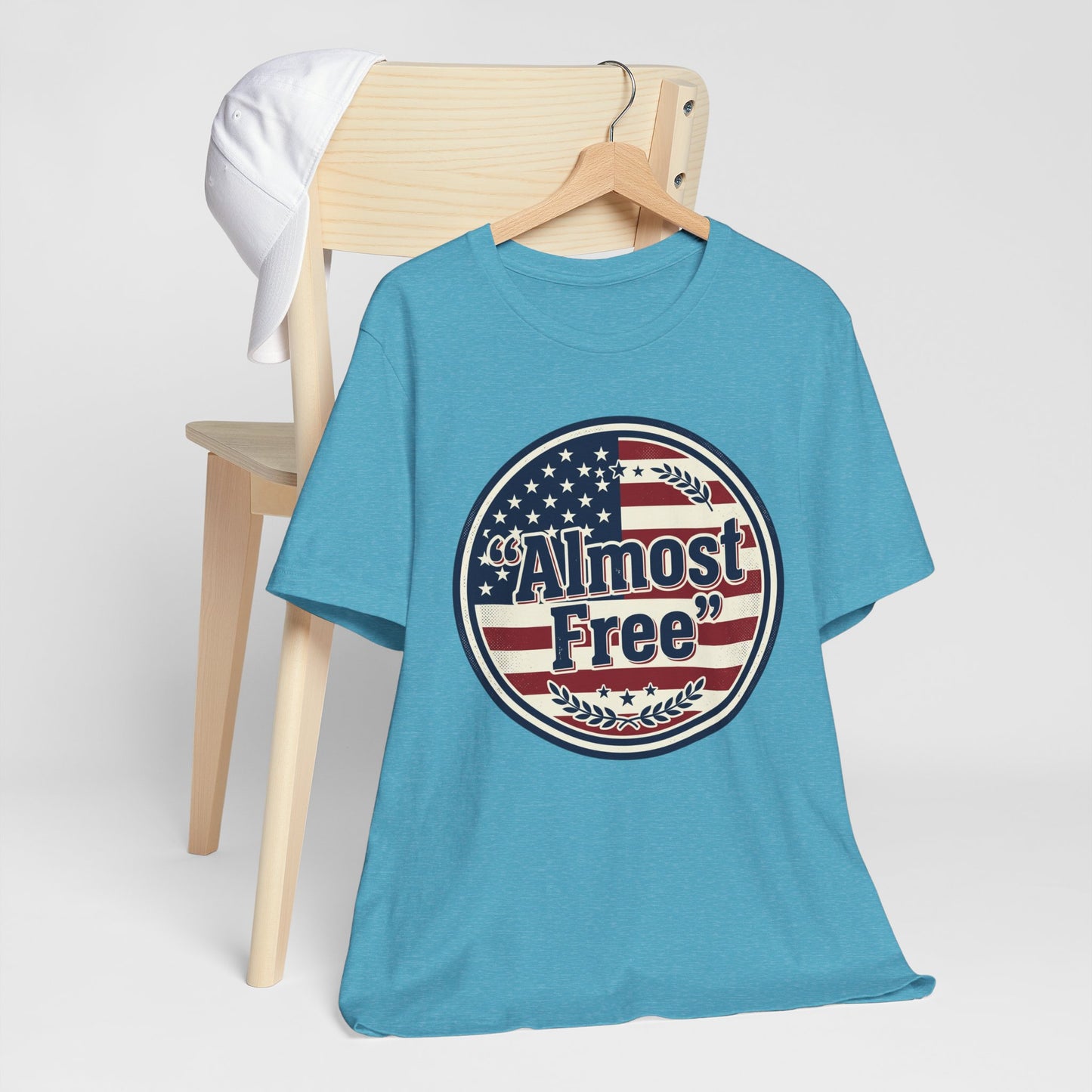 Almost Free Tee | Faith-based Patriotic, Vintage Americana July 4th