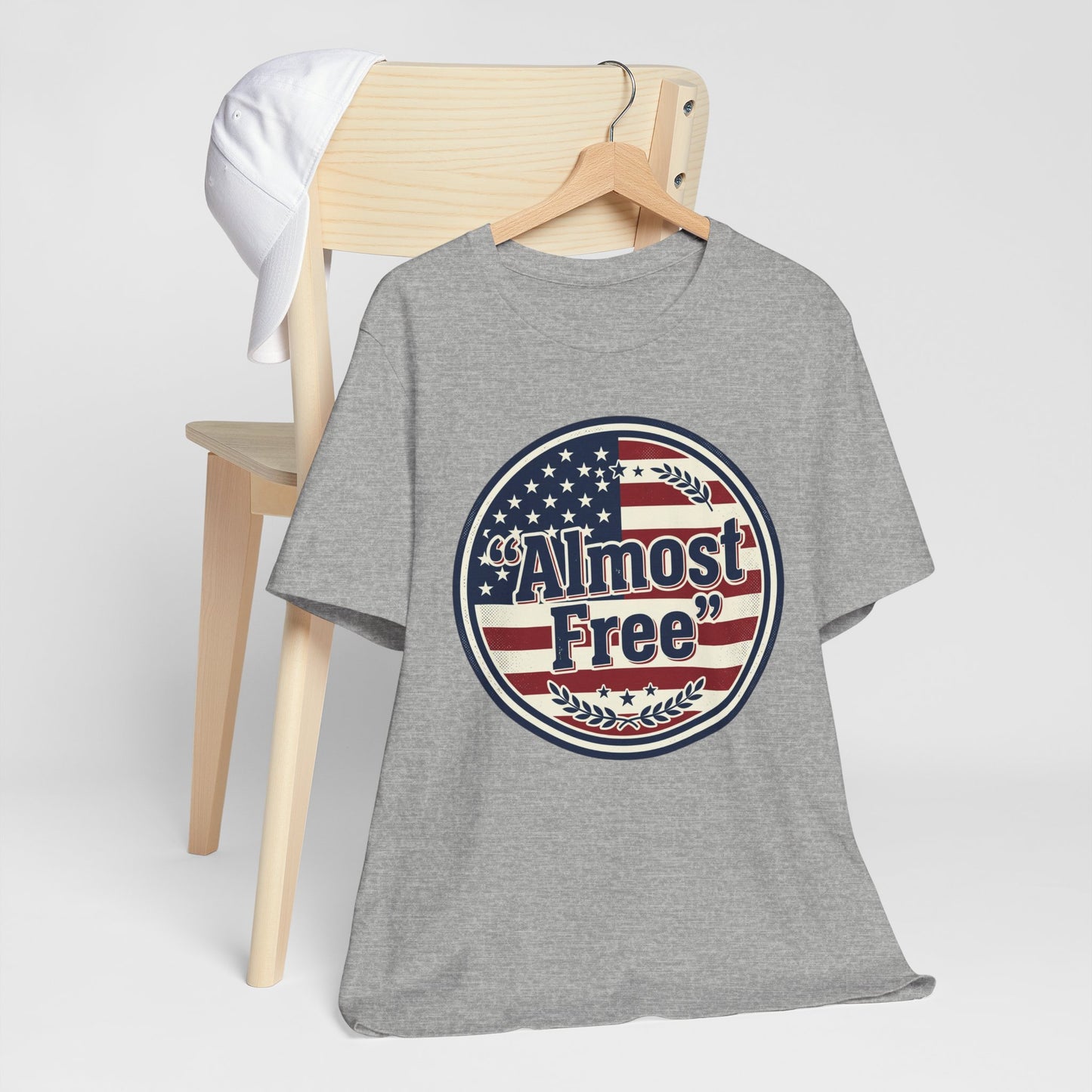 Almost Free Tee | Faith-based Patriotic, Vintage Americana July 4th