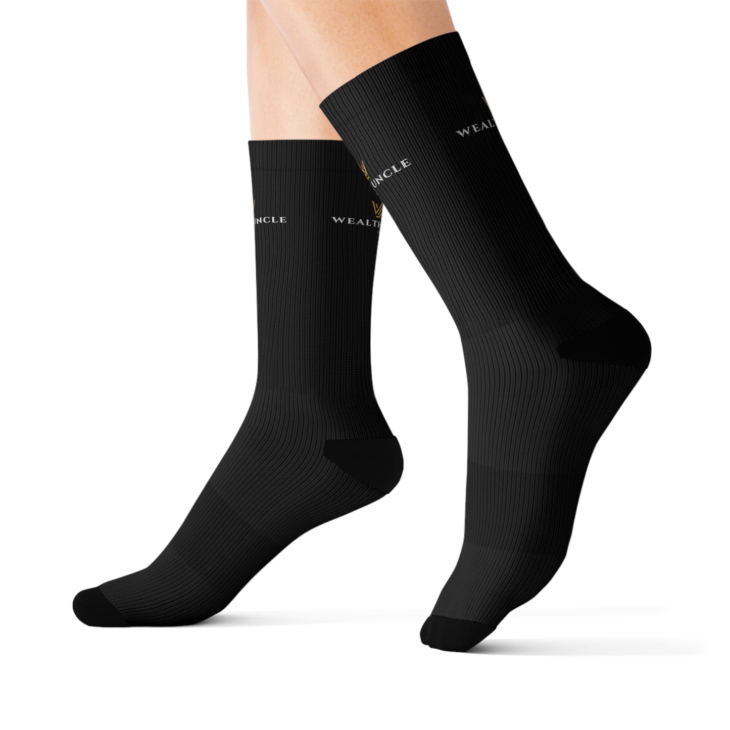 Wealthy Uncle Crew Sublimation Socks