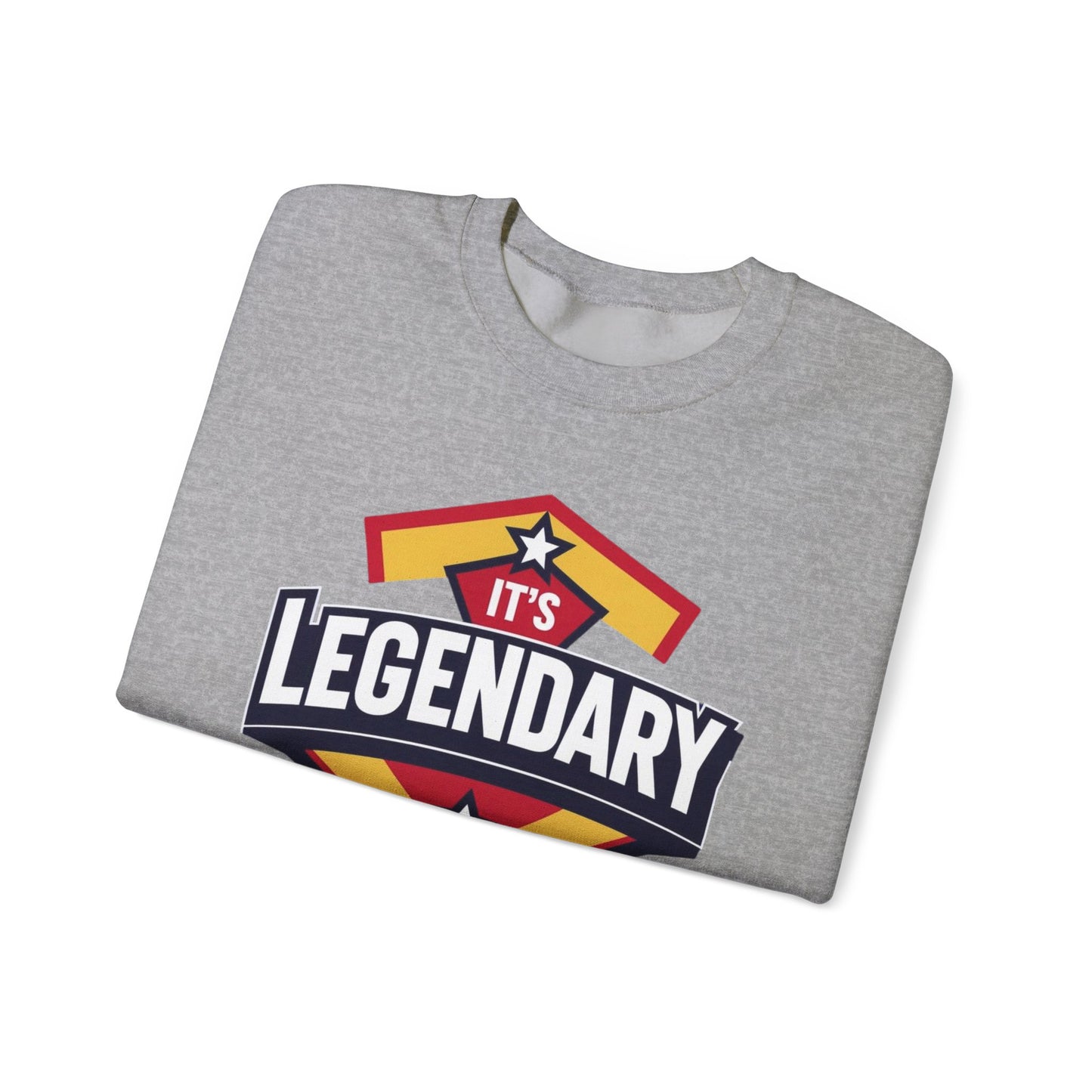 Legendary Crewneck Sweatshirt, Cozy Unisex Sweater, Gift for Him/Her, Casual Tee, Perfect for Sports, Birthday & Everyday Wear