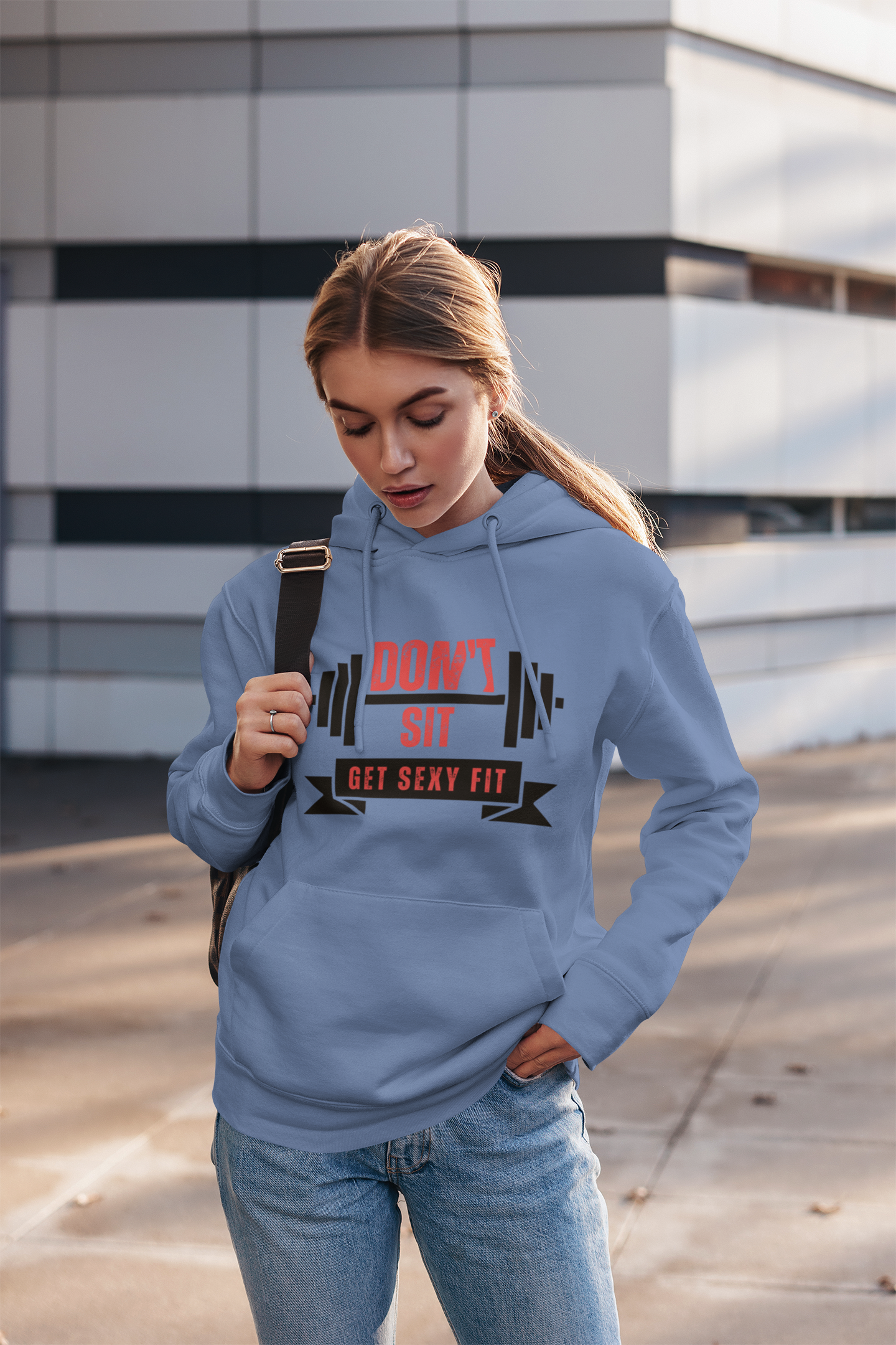 Motivational Fitness Hoodie, Workout Gear, Gym Apparel, Funny Sweatshirt, Activewear Gift, Stylish Unisex Clothing