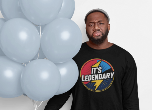 Legendary Long Sleeve Tee for Casual Days, Perfect for Gifts, Fun Celebrations, Retro Style, Everyday Wear, Unisex Design