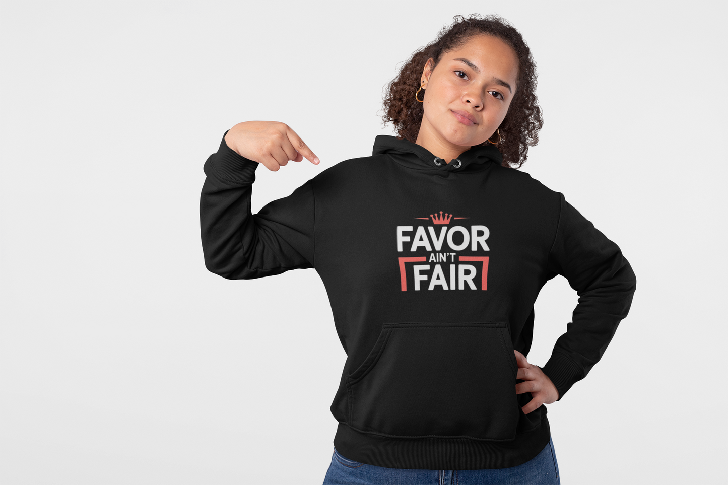 Favor Ain't Fair Hoodie – Bold Statement Graphic Pullover