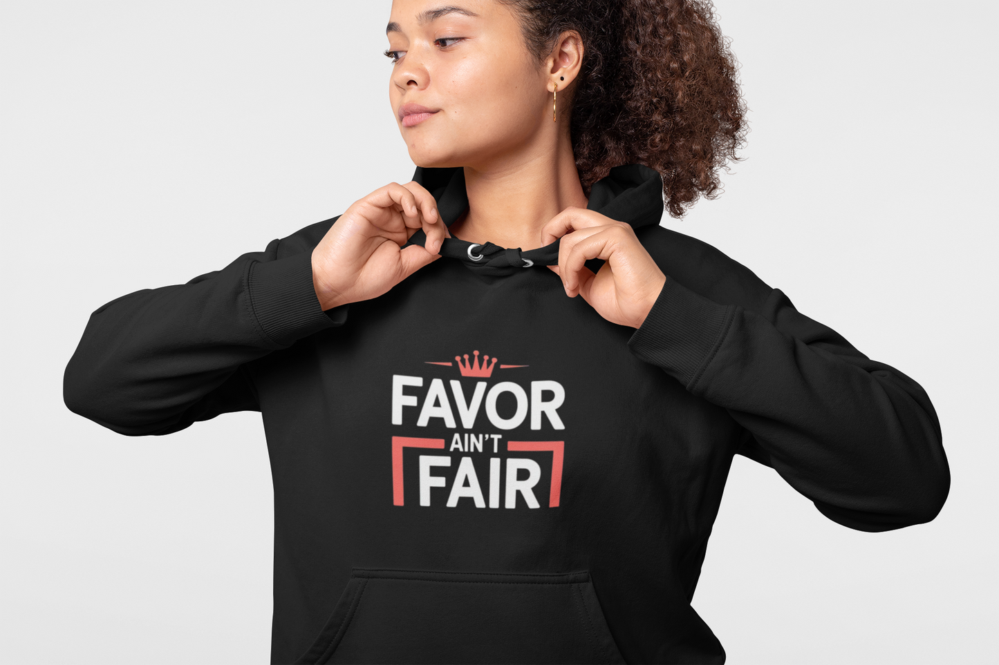 Favor Ain't Fair Hoodie – Bold Statement Graphic Pullover