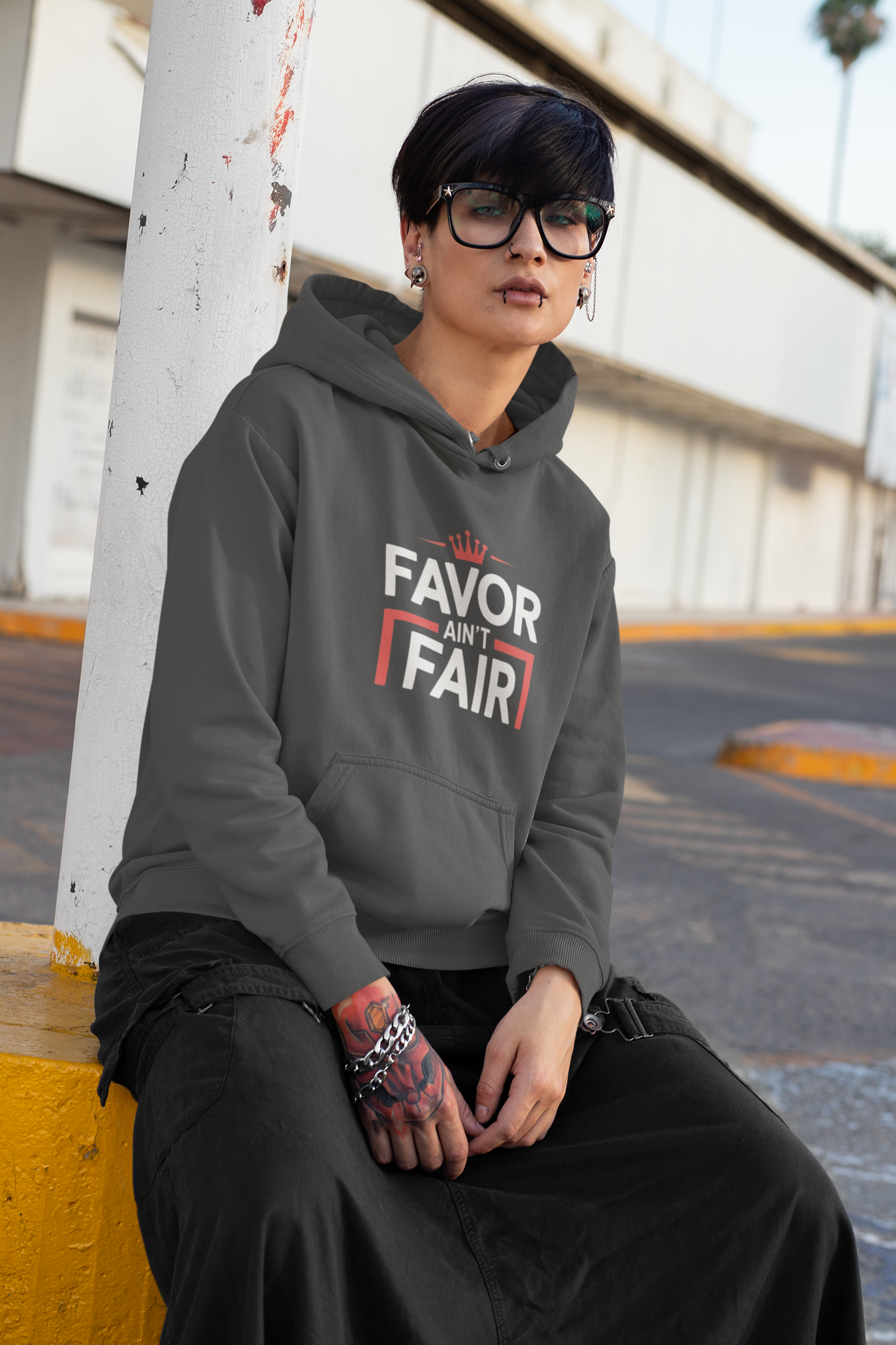 Favor Ain't Fair Hoodie – Bold Statement Graphic Pullover