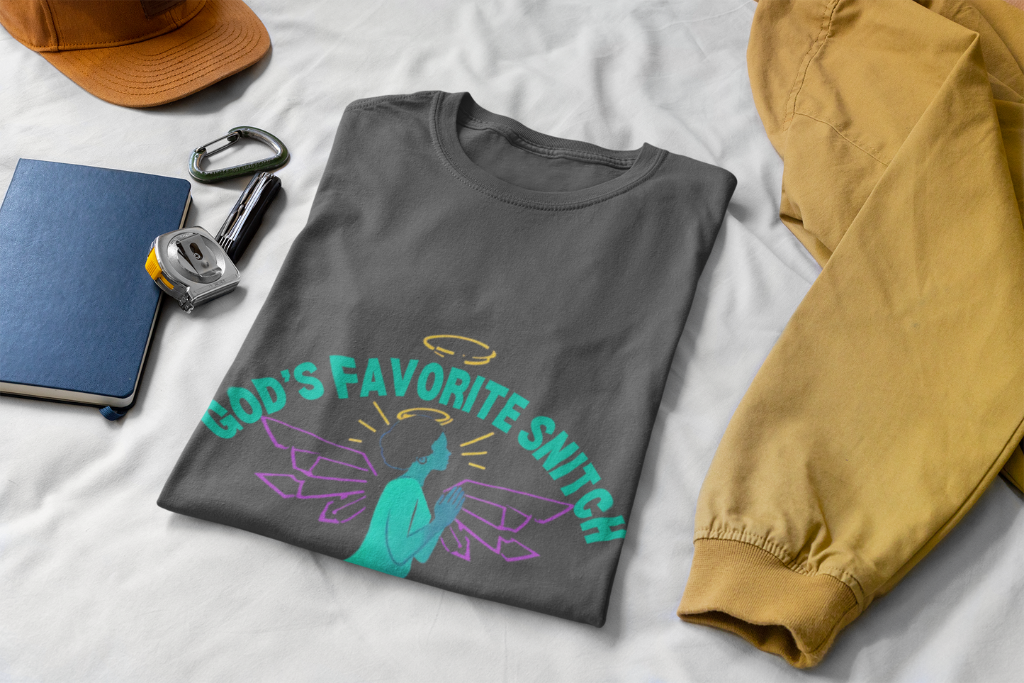 God's Favorite Snitch T-Shirt — Prayerful Faith Graphic Tee