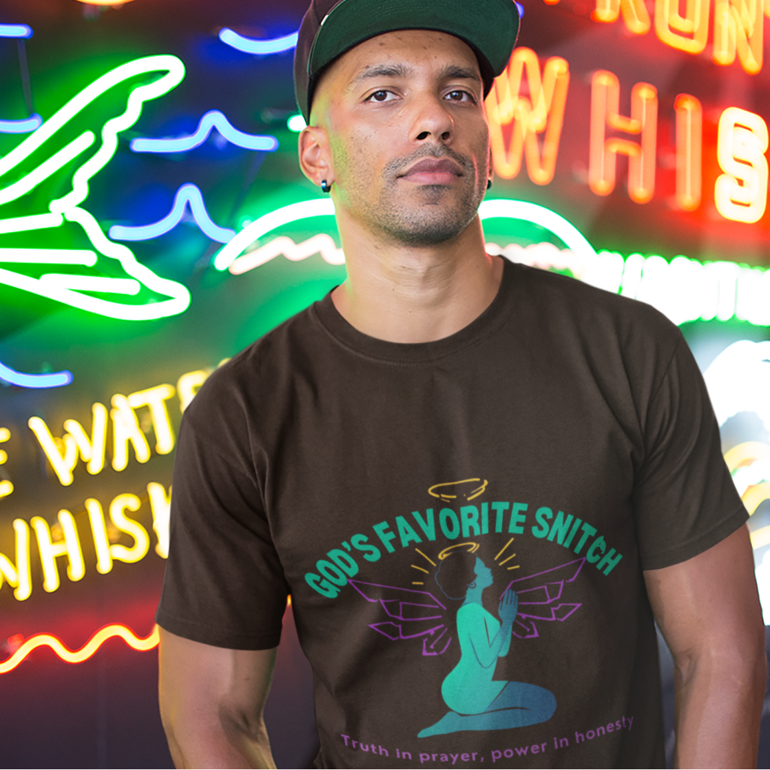 God's Favorite Snitch T-Shirt — Prayerful Faith Graphic Tee