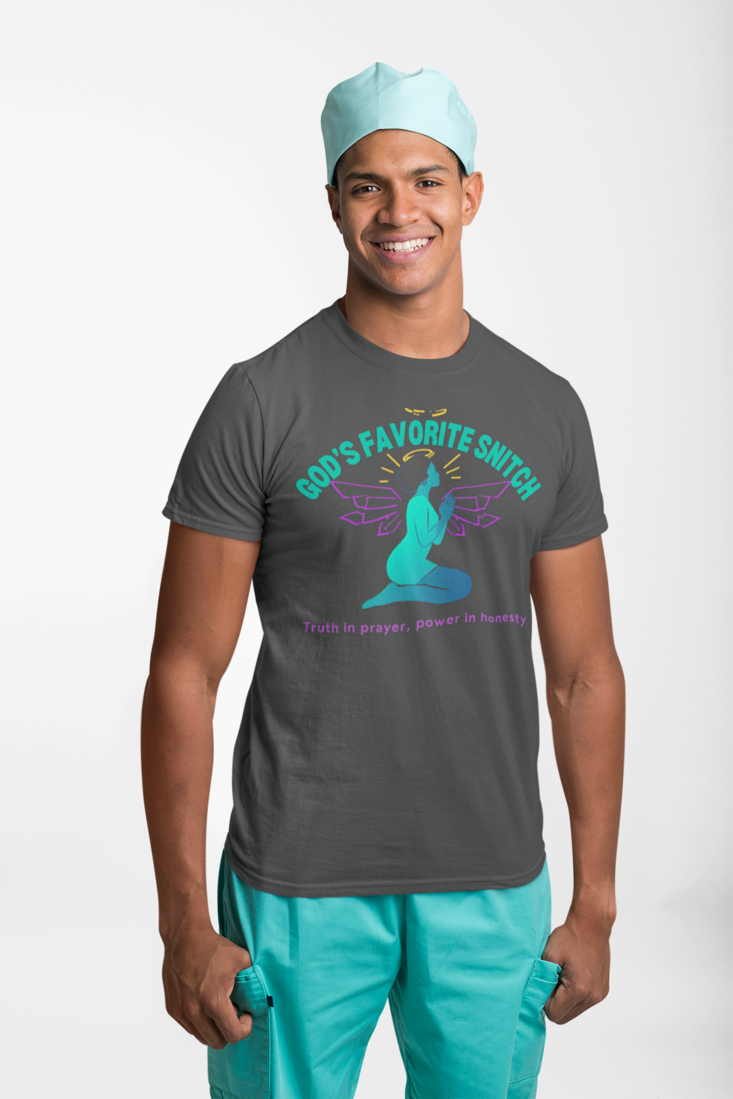 God's Favorite Snitch T-Shirt — Prayerful Faith Graphic Tee