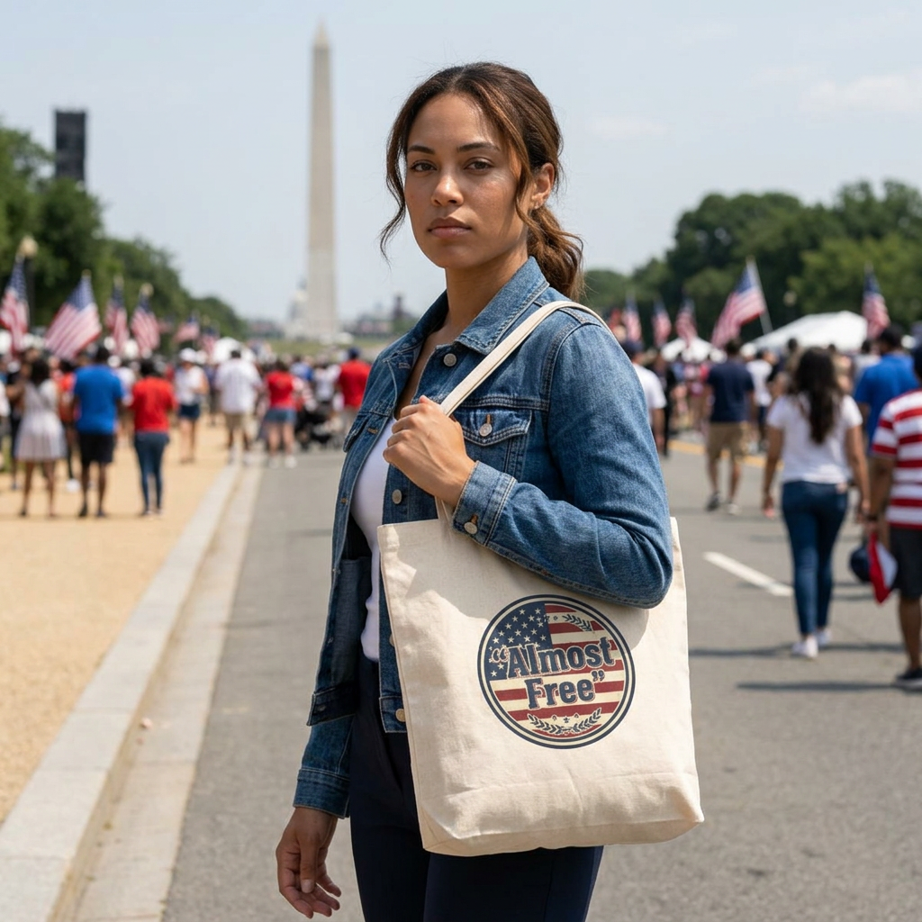 Faith & Freedom 'Almost Free' Patriotic Tote | Vintage Americana, July 4th