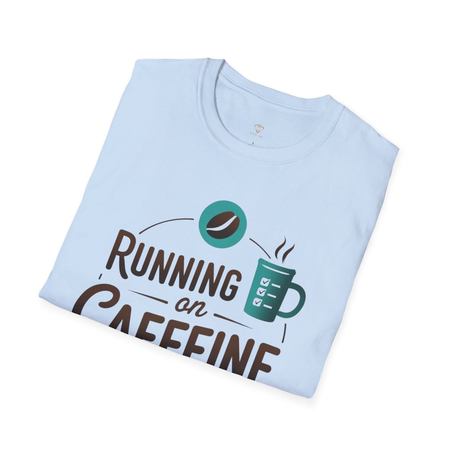 Running on Caffeine and Responsibilities T-Shirt — Funny Coffee Tee for Busy Adults