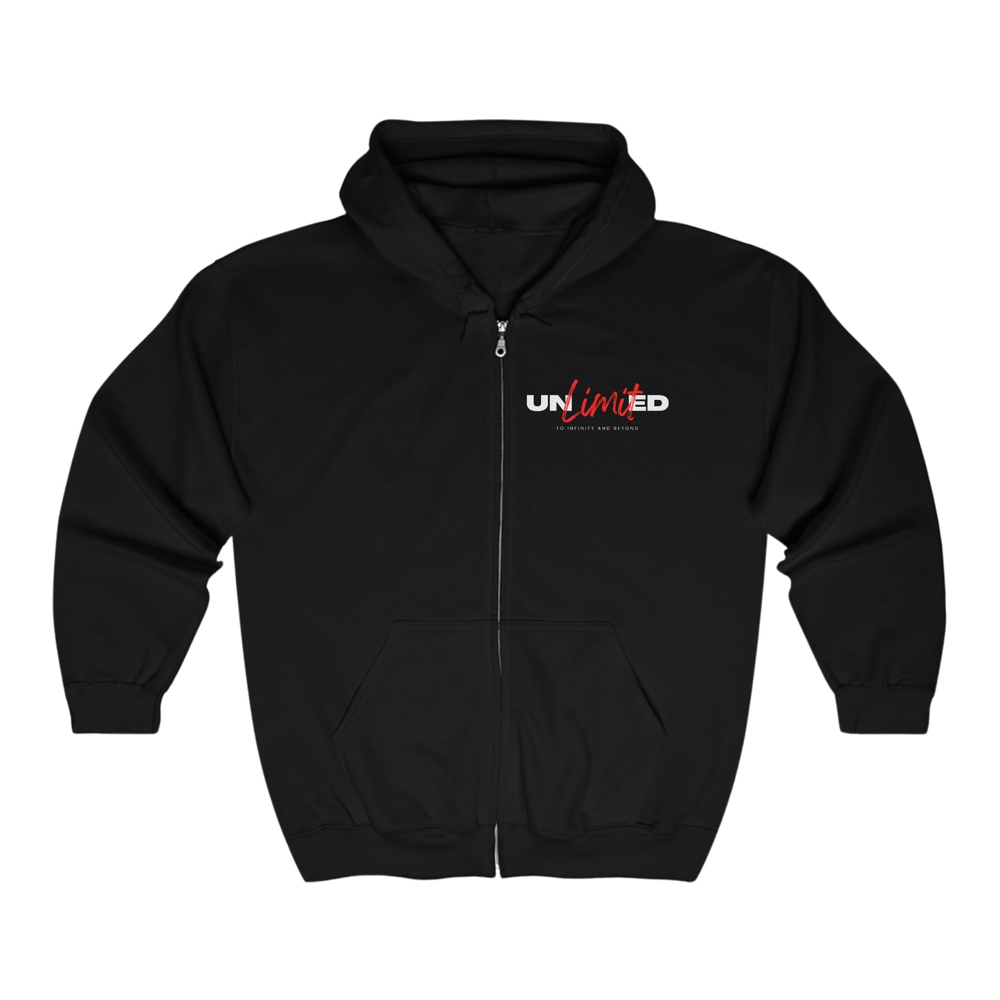 Unlimited/Out in these streets (back) Full Zip Hooded Sweatshirt