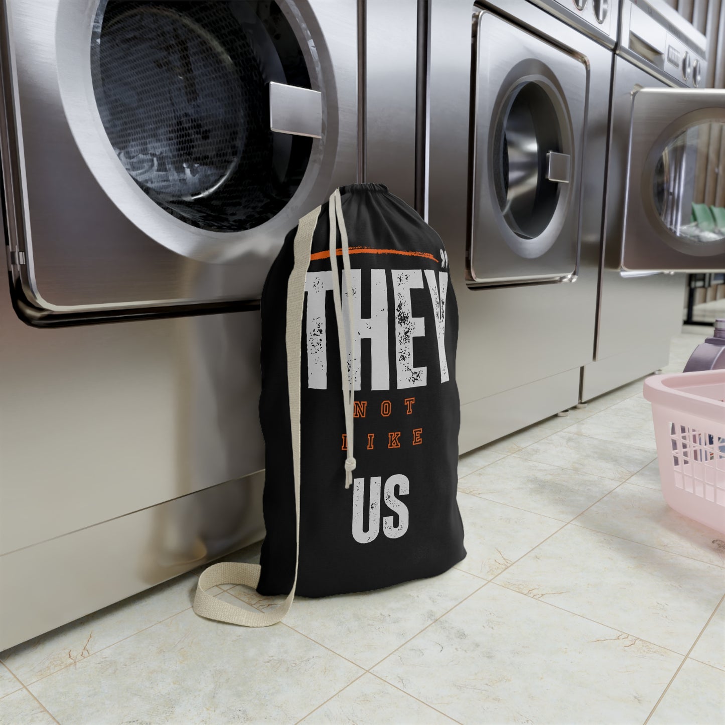 They Not Like US College Laundry Bag - "They Not Like Us" | Stylish Hamper for Home, College, Dorm, Gifts, Laundry Organization