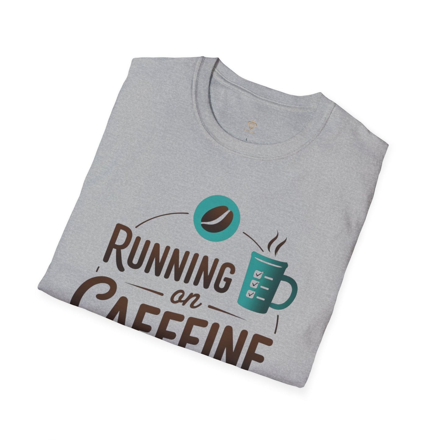 Running on Caffeine and Responsibilities T-Shirt — Funny Coffee Tee for Busy Adults