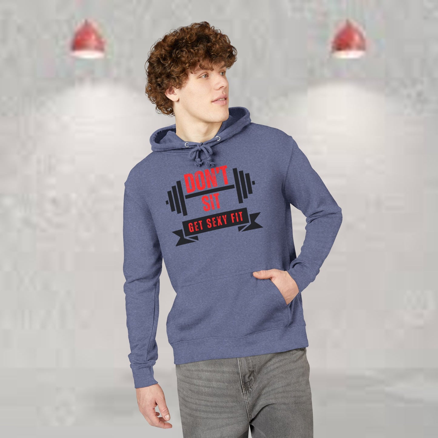 Motivational Fitness Hoodie, Workout Gear, Gym Apparel, Funny Sweatshirt, Activewear Gift, Stylish Unisex Clothing