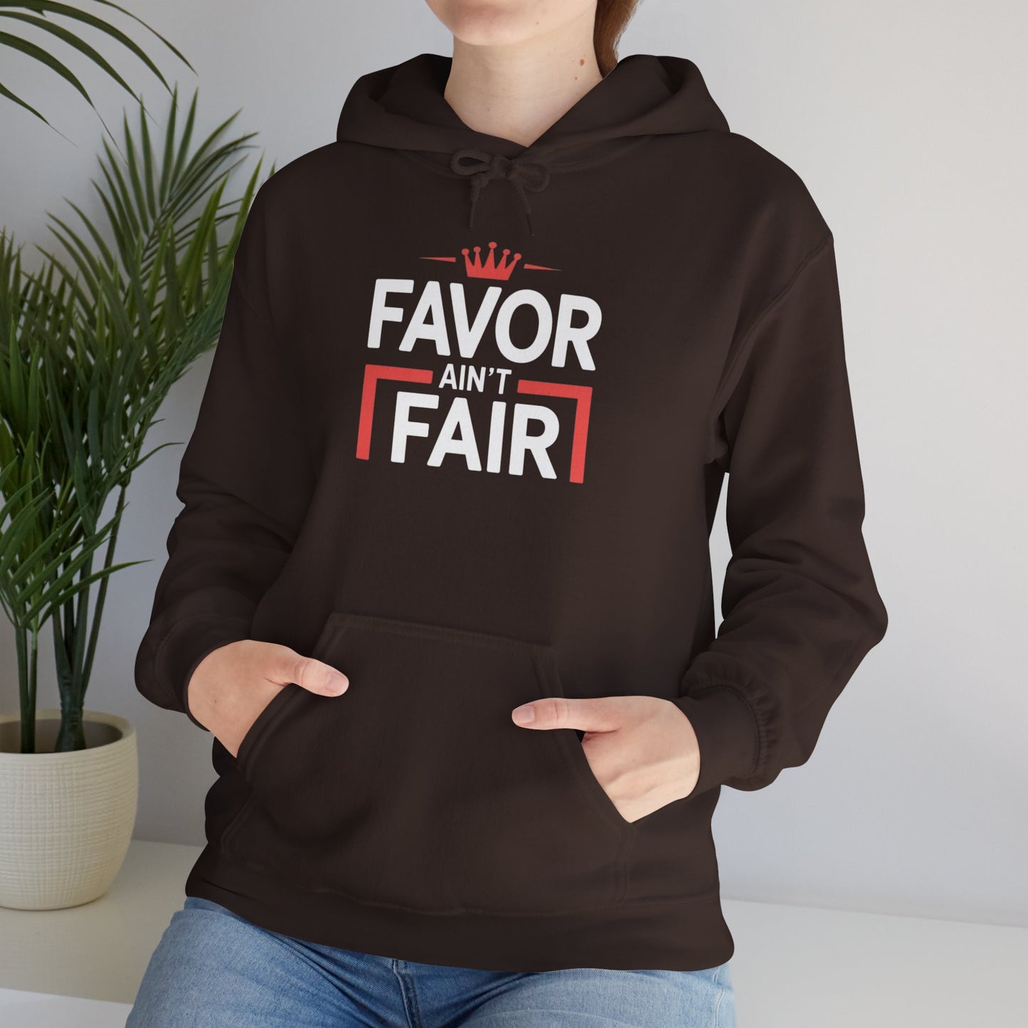 Favor Ain't Fair Hoodie – Bold Statement Graphic Pullover