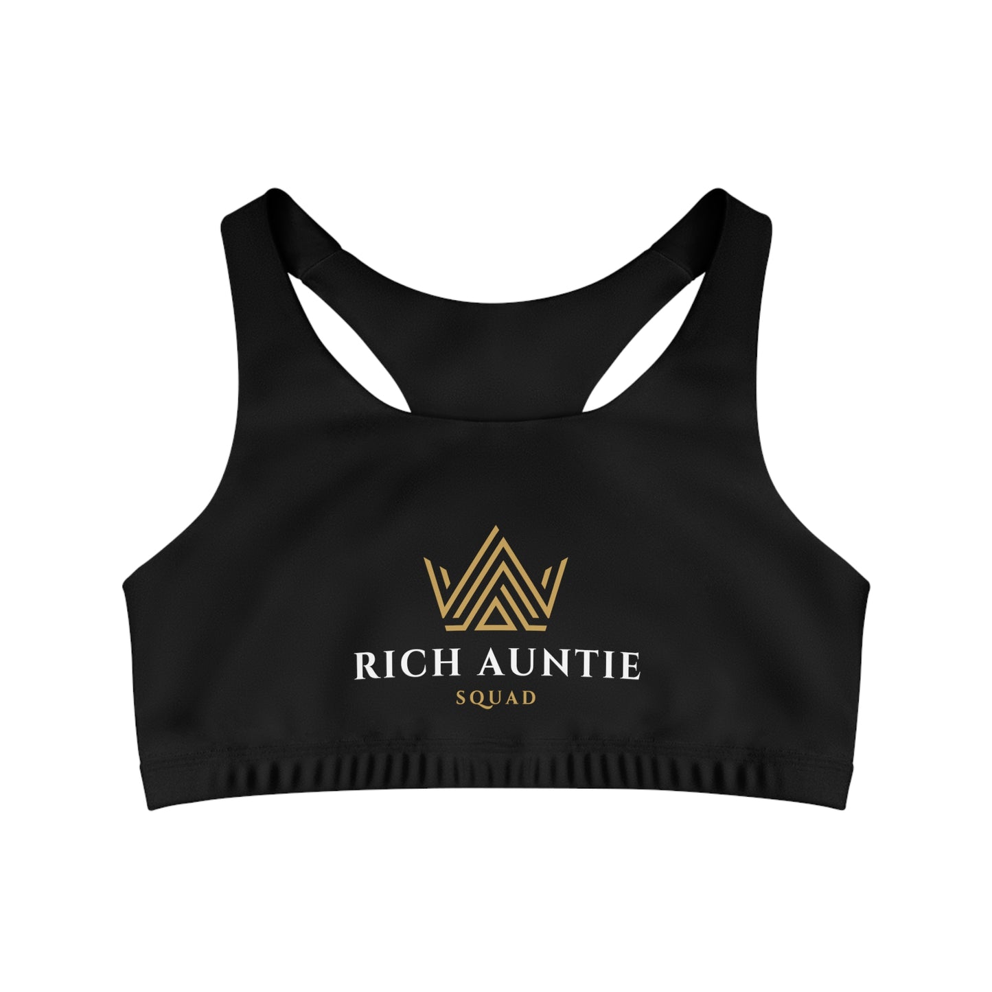 Rich Auntie Squad: Seamless Sports Bra (AOP)