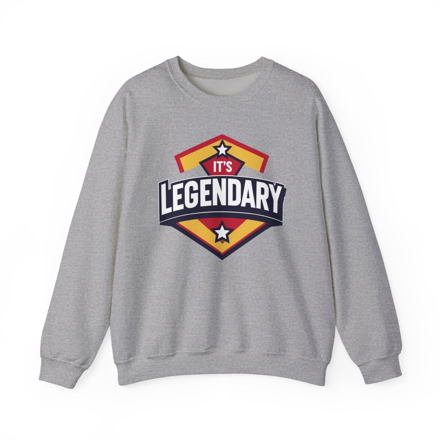 Legendary Crewneck Sweatshirt, Cozy Unisex Sweater, Gift for Him/Her, Casual Tee, Perfect for Sports, Birthday & Everyday Wear