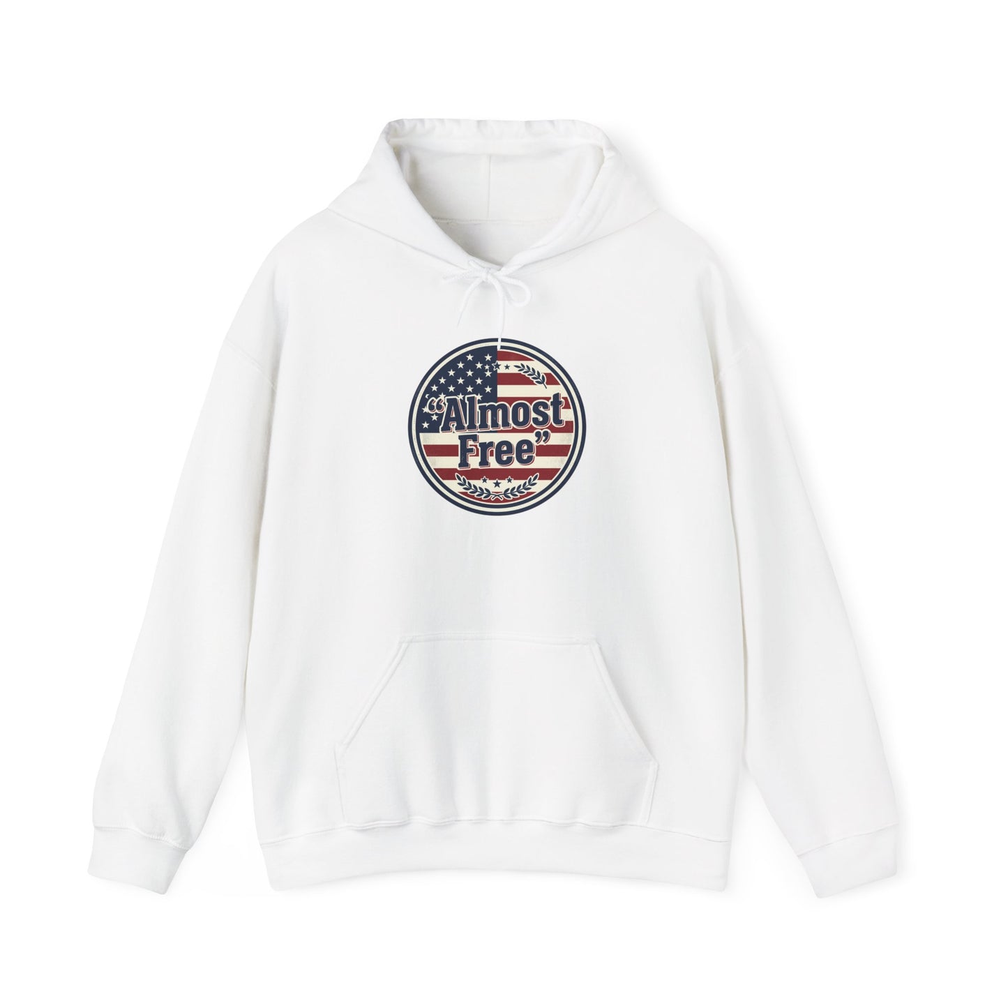 Almost Free Patriotic Hoodie | faith-based July 4th, vintage Americana